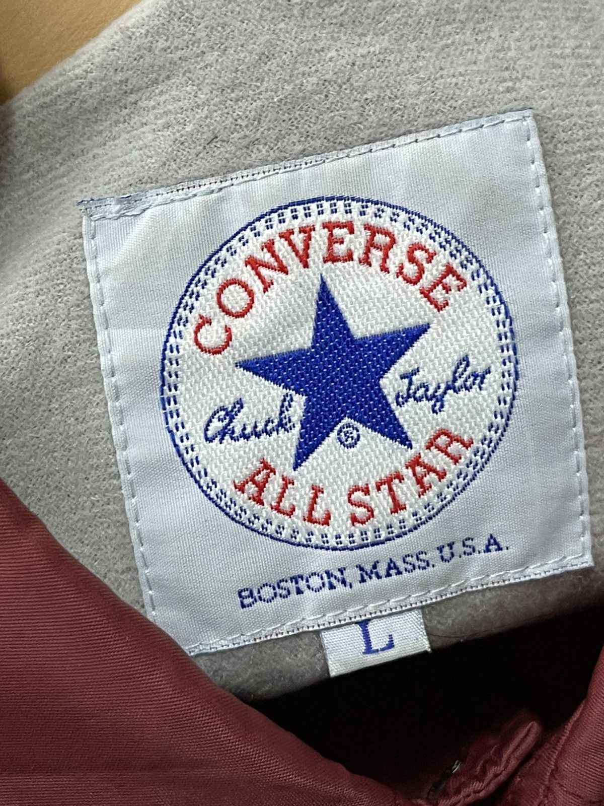 Converse × Vintage Vintage 90s Converse All Star Button Jacket Size US L / EU 52-54 / 3 - 13 Thumbnail