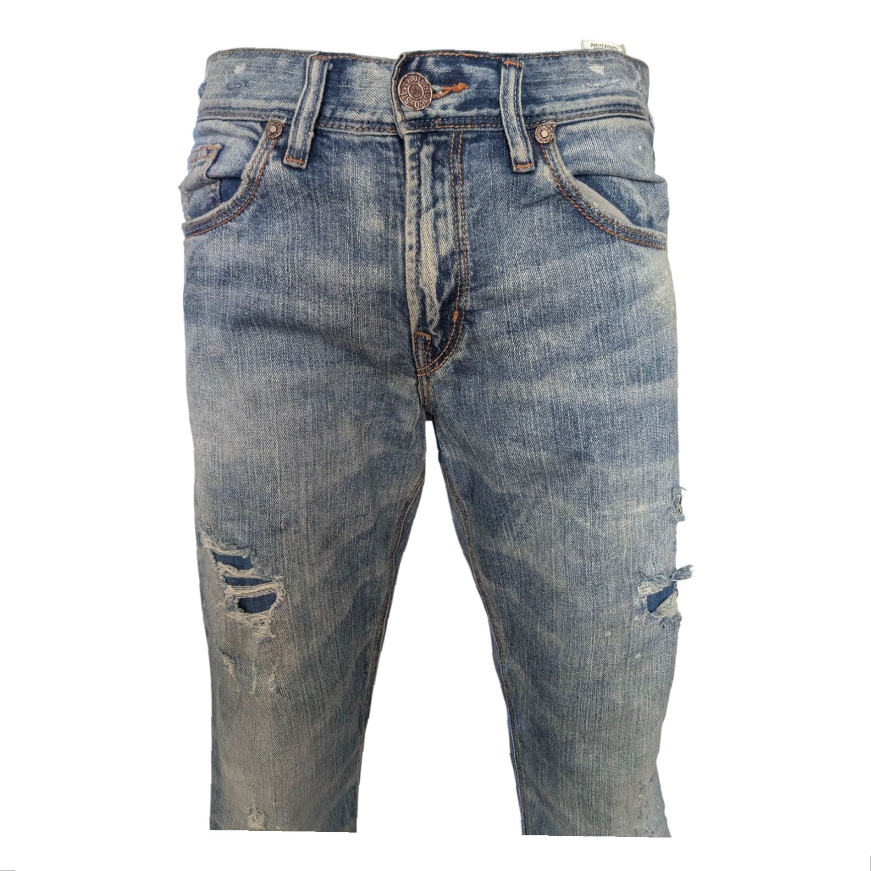 Silver Jeans Co. Silver Jeans Co. Eddie Jeans W31 L32 Blue Denim Relaxed Fit Straight Leg Mens XS? Size US 31 - 7 Thumbnail