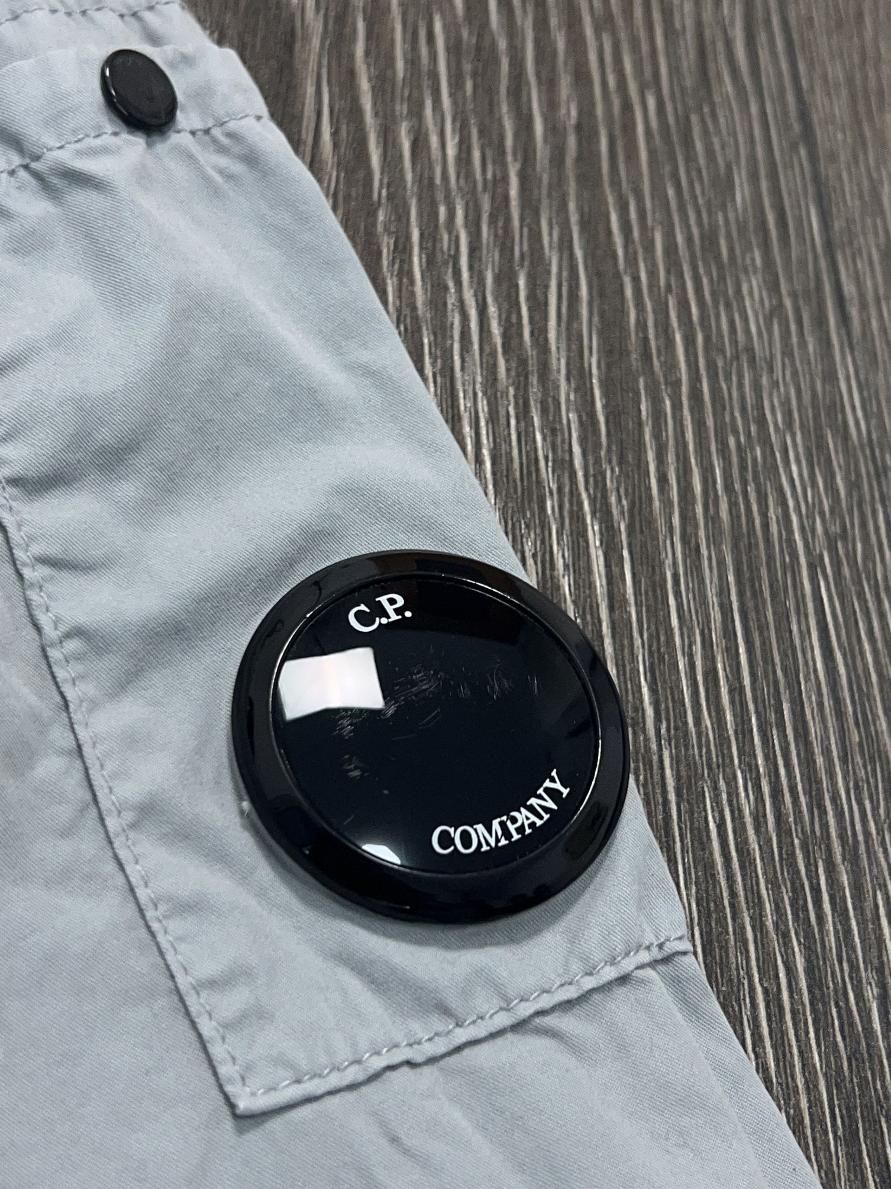 C.P. Company Mens Gabardine Overshirt Zip Shirt Light Grey Cotton Size S Size US S / EU 44-46 / 1 - 5 Thumbnail