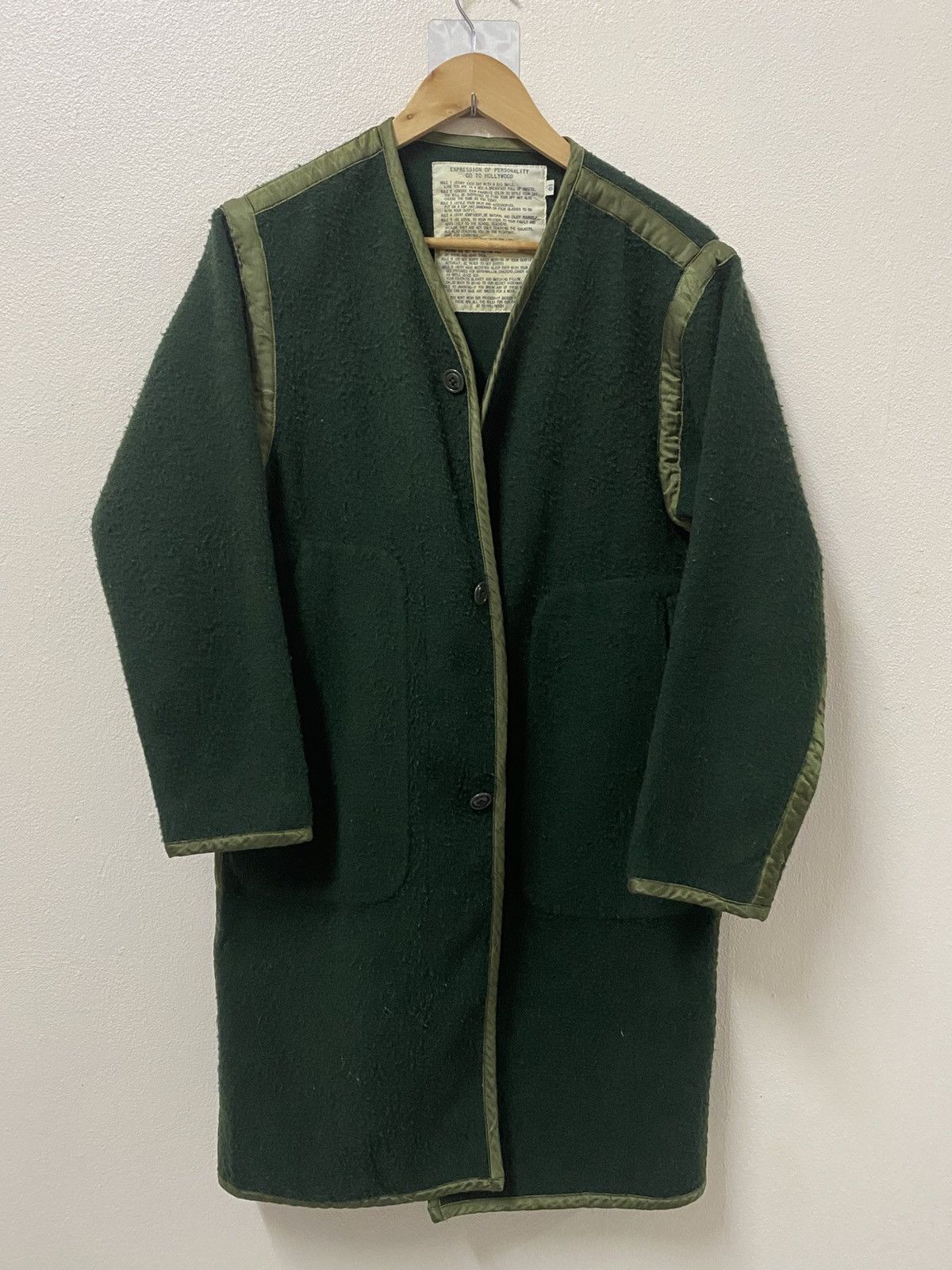 Vintage Archive Wool Coat w/ Italian Casentino Fabric – Avant-Garde Size US S / EU 44-46 / 1 - 1 Thumbnail