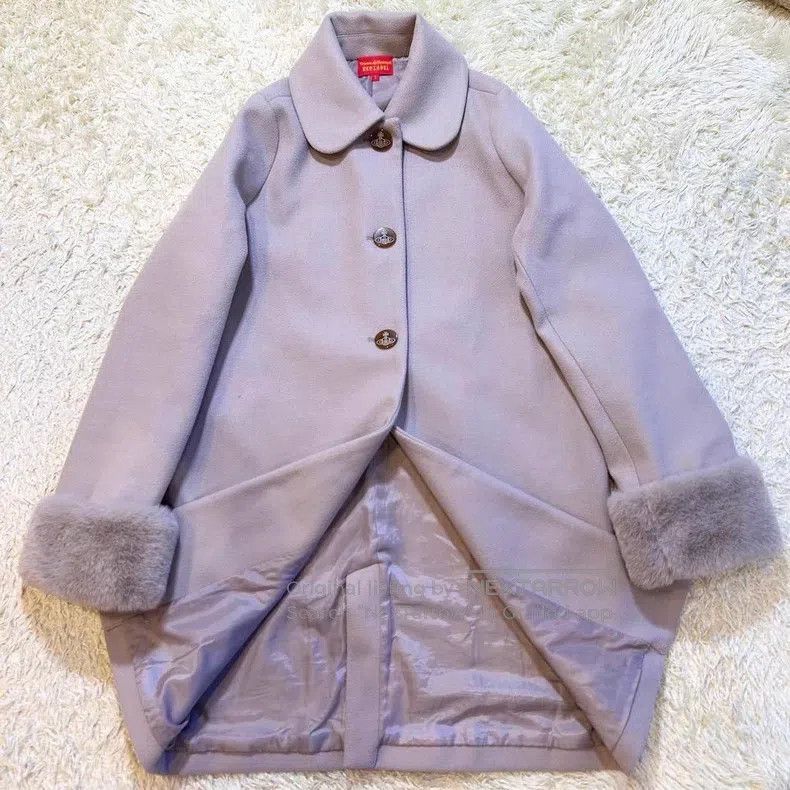 Vivienne Westwood Vivienne Westwood Red Label Ultra Rare Fur Tweed Coat Size L / US 10 / IT 46 - 1 Thumbnail