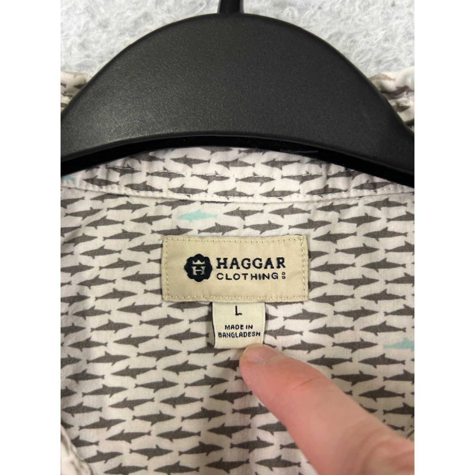 Haggar Haggar Button-Up Shirt Mens Large White Hawaiian Aloha Beach Vacation Resort 100% Cotton Short Sleeve Shirt Mens White Haggar Size US L / EU 52-54 / 3 - 3 Thumbnail