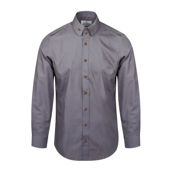 o1f1d3z0525 Two Button Krall Shirt in Dark Grey