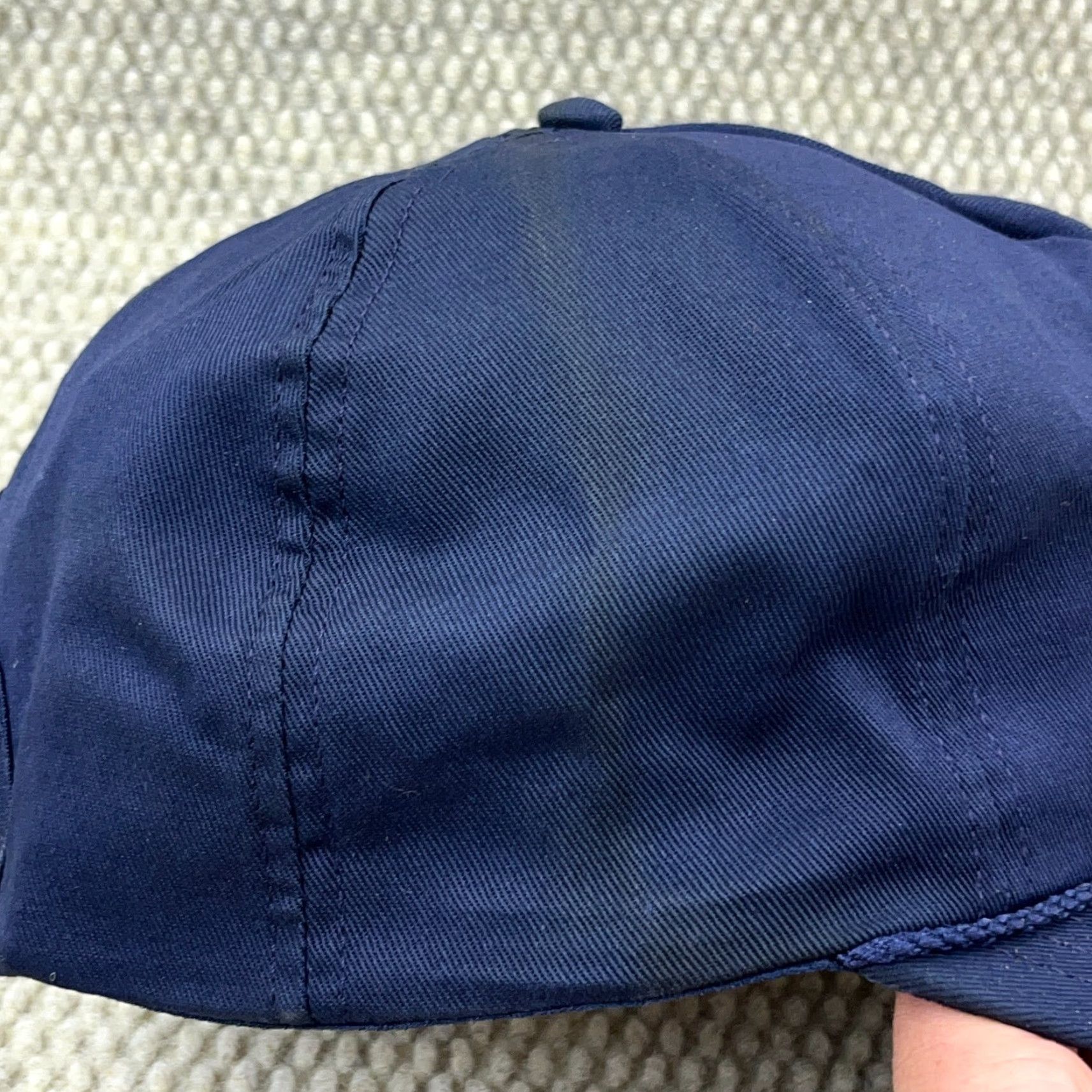 Vintage Vintage 90s USA Blue Cotton Twill Snapback Hat * User: Vintage USA 90s Blue Cotton Twill Snapback Hat * Size ONE SIZE - 4 Thumbnail