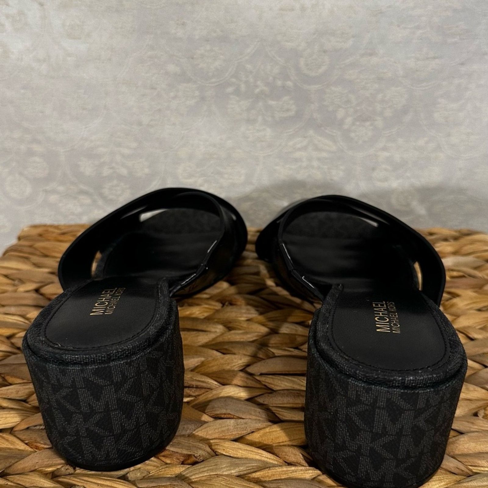 Michael Kors Michael Kors Crisscross Slide Sandal Black Heel Size 6.5 Size US 6.5 / IT 36.5 - 7 Thumbnail