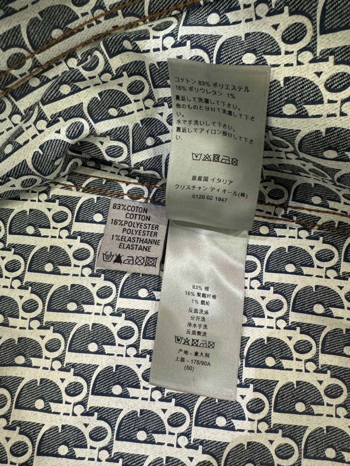 Dior Men Oblique Denim Set