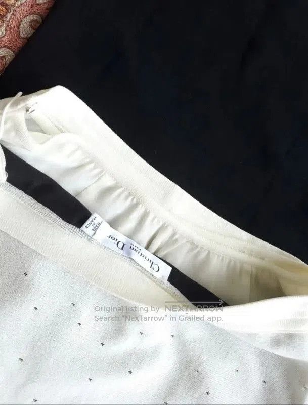 Dior Dior Elegant White Lace Mid. Size 22" - 6 Thumbnail