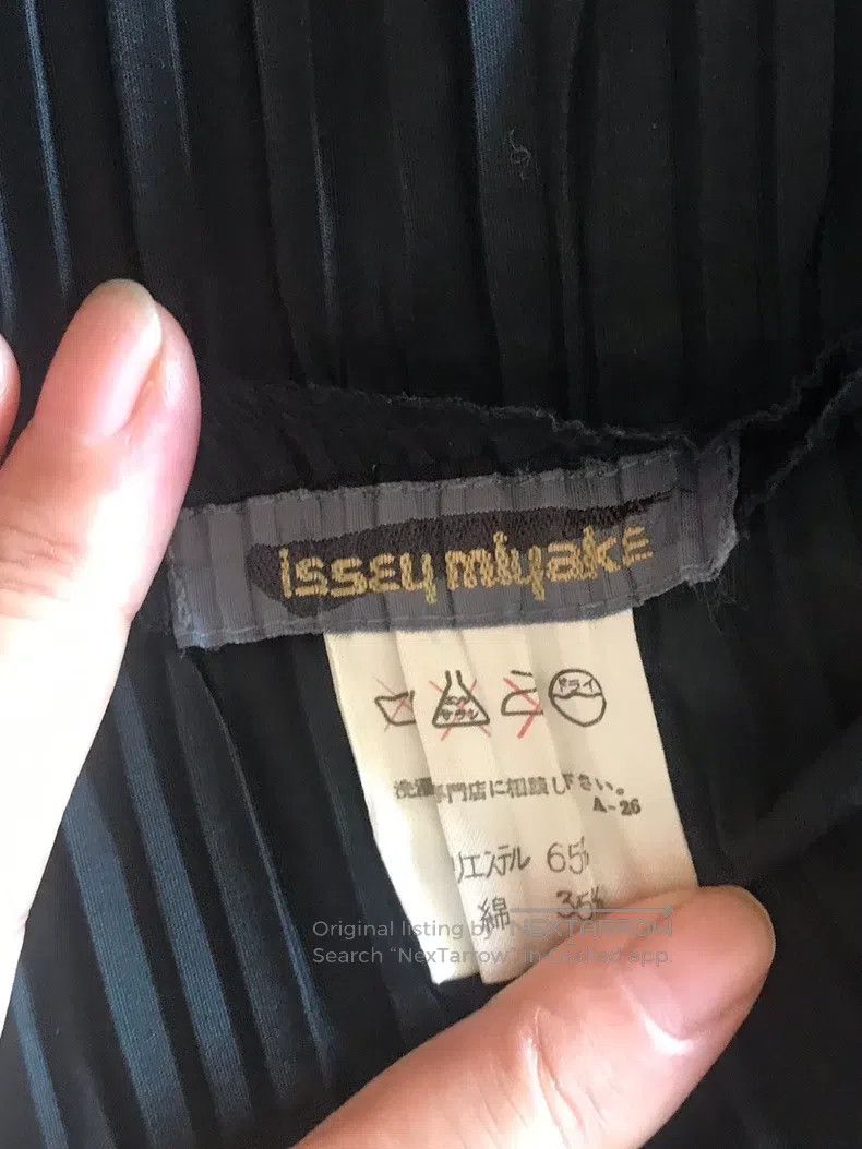 Issey Miyake Issey Miyake Brush Logo Trench Coat Black Size S / US 4 / IT 40 - 4 Thumbnail