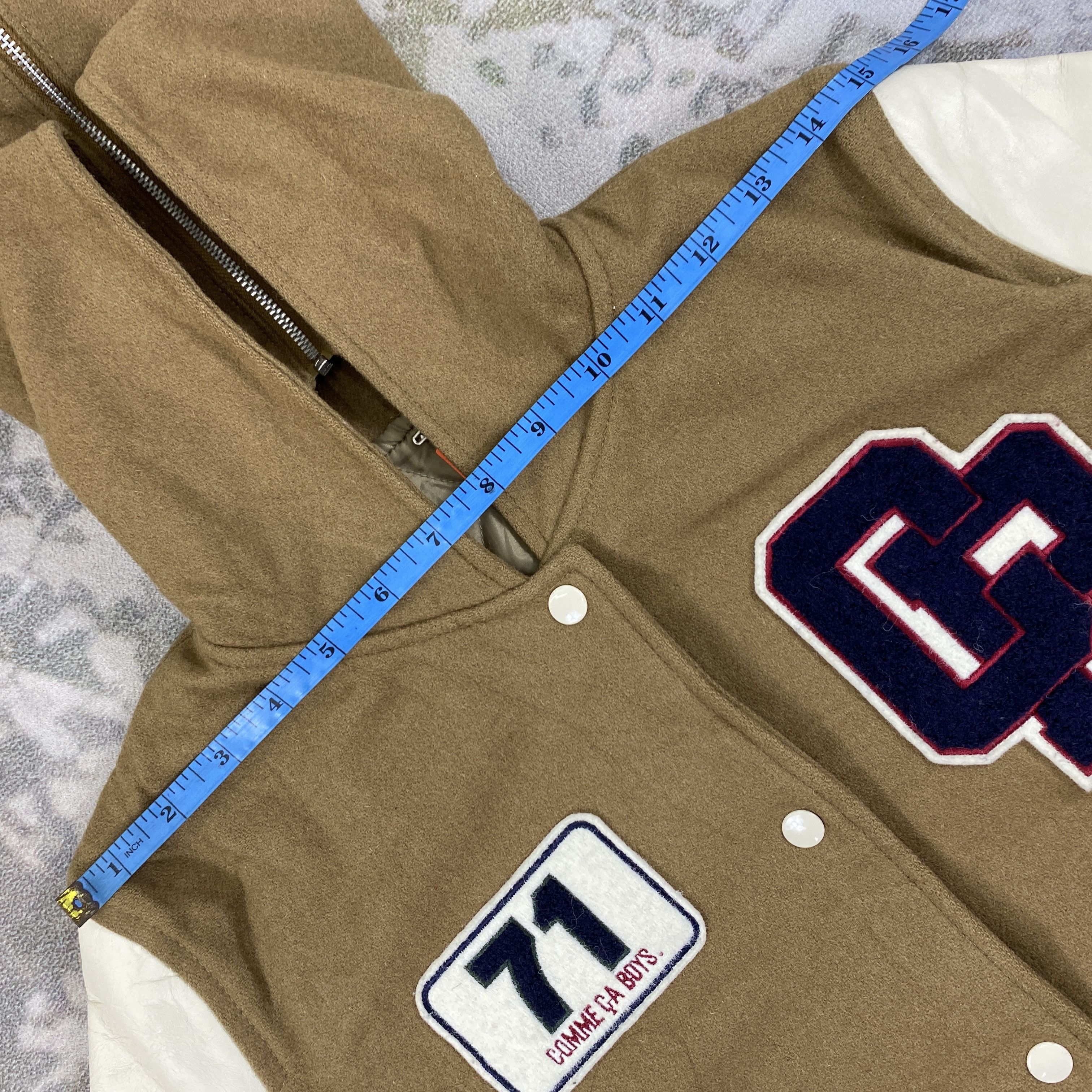 Japanese Brand Vintage Comme Ca Boys Varsity Hoodie Jacket- J476 Size US XS / EU 42 / 0 - 5 Thumbnail