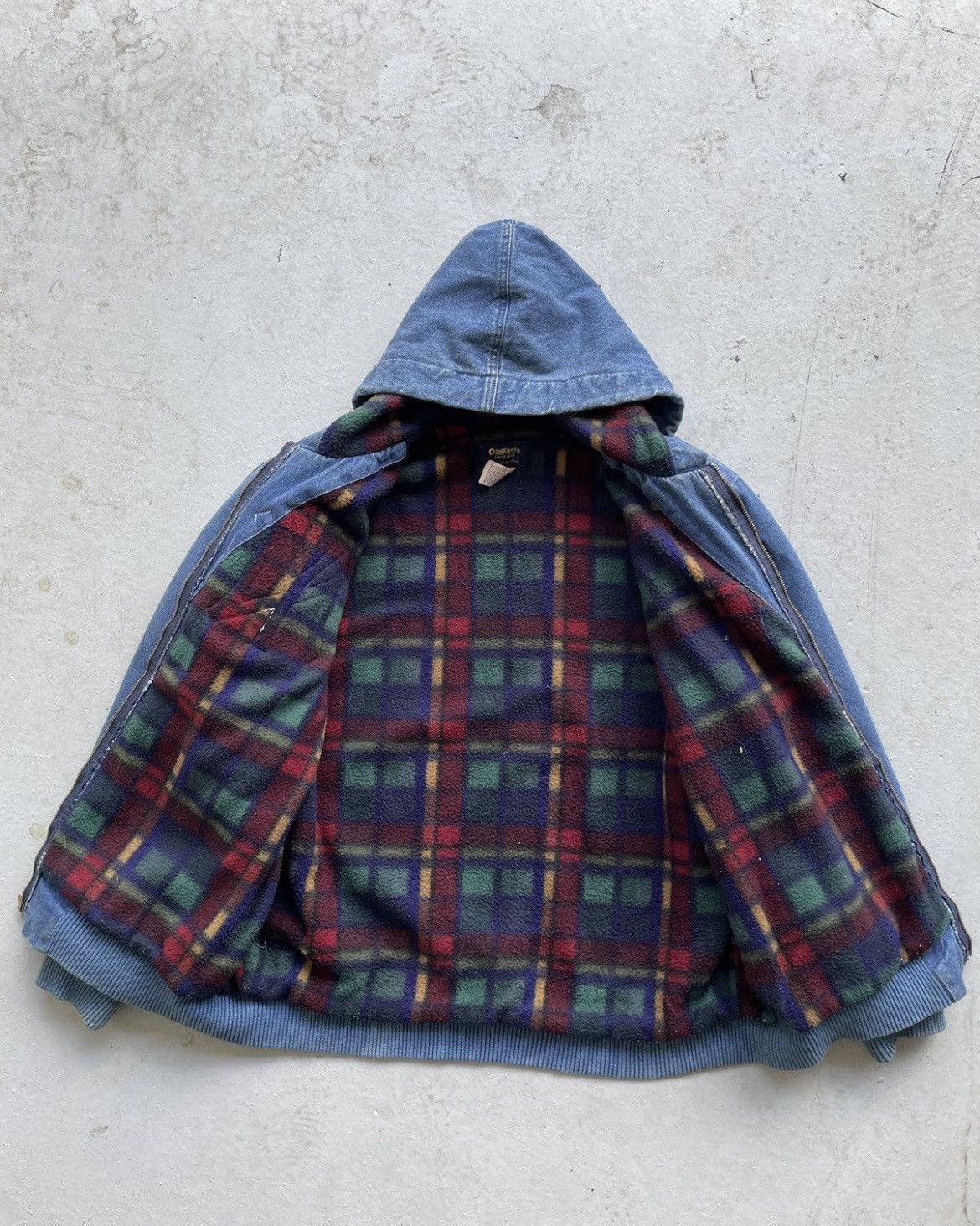 Carhartt × Vintage Vintage Rare 90's Boxy Denim Carhartt Style Work Jacket Size US L / EU 52-54 / 3 - 8 Thumbnail