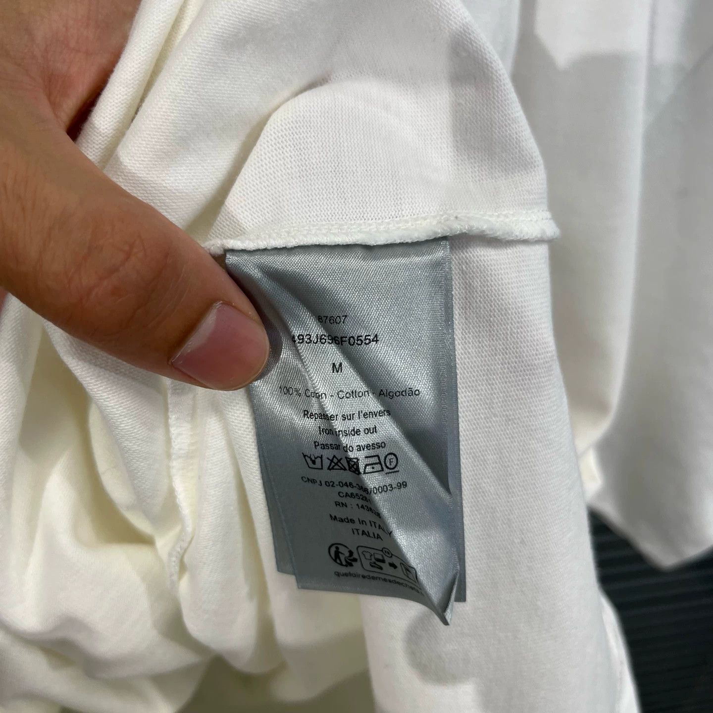Dior Dior oversized white logo print T-shirt M 99 new Size M / US 6-8 / IT 42-44 - 4 Thumbnail