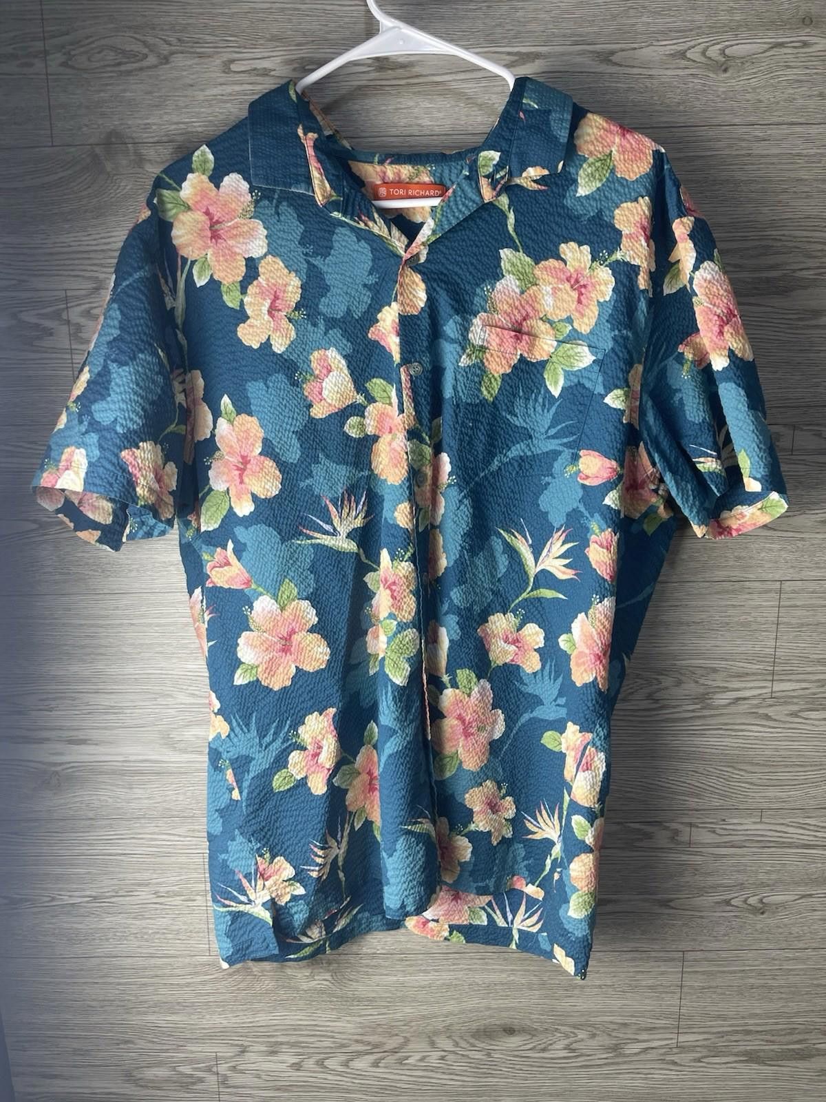 Tori Richard Tori Richard Hawaiian Polo Button Shirt All Over Men's XL Size US XL / EU 56 / 4 - 1 Thumbnail