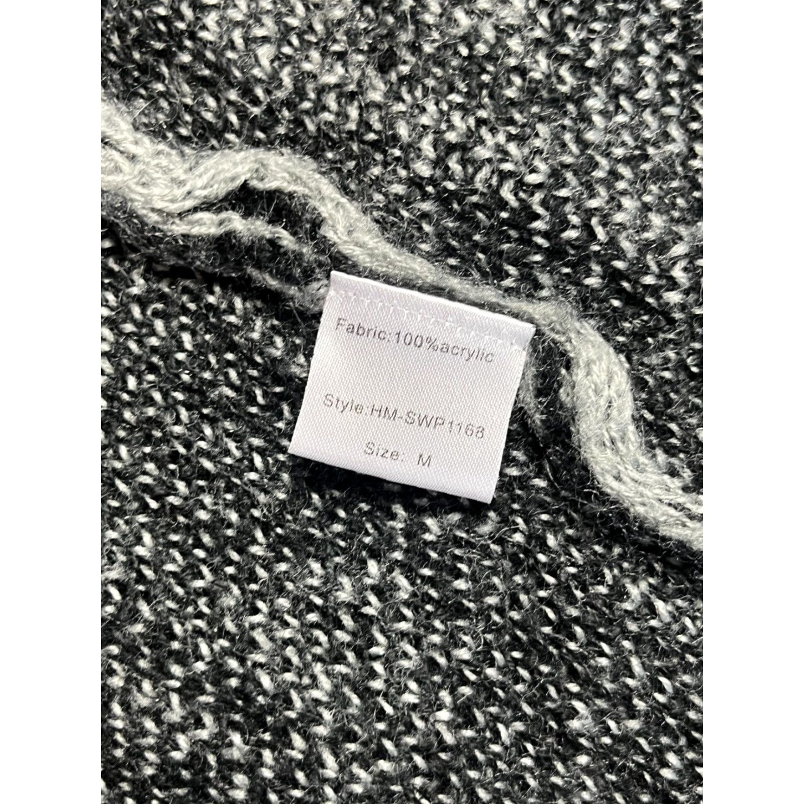 Vintage Elan Sweater Cardigan Vest Women's Medium Gray Black Knit Solid Regular Fall Spring Summer Womens Size M / US 6-8 / IT 42-44 - 6 Thumbnail