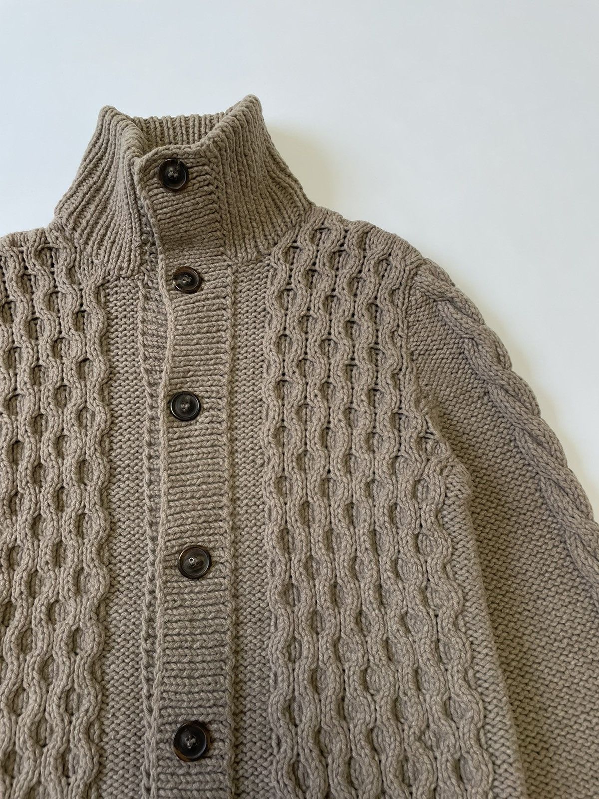 Maison Margiela A/W 09 Honeycomb Knit Wool Cardigan Size US M / EU 48-50 / 2 - 5 Thumbnail