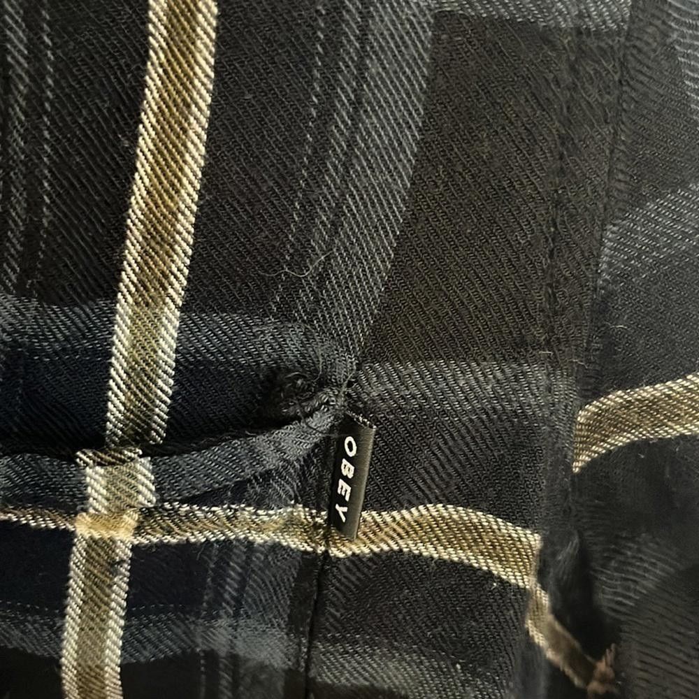 Designer Obey 89 xxs plaid tunic dress button up Size XXS / US 00 / IT 34 - 7 Thumbnail