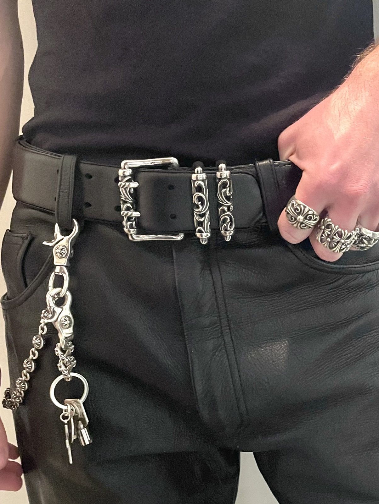 Chrome Hearts Double roller belt | Grailed