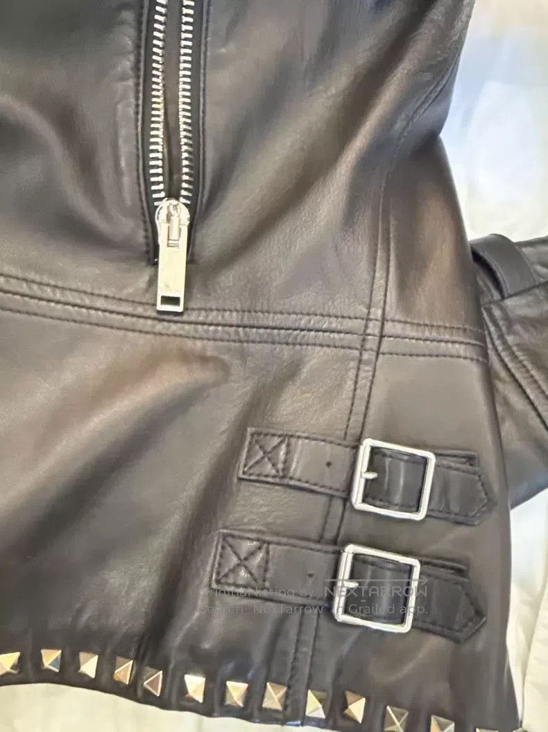 Valentino Valentino Riveted motorcycle leather jacket Size US M / EU 48-50 / 2 - 7 Thumbnail