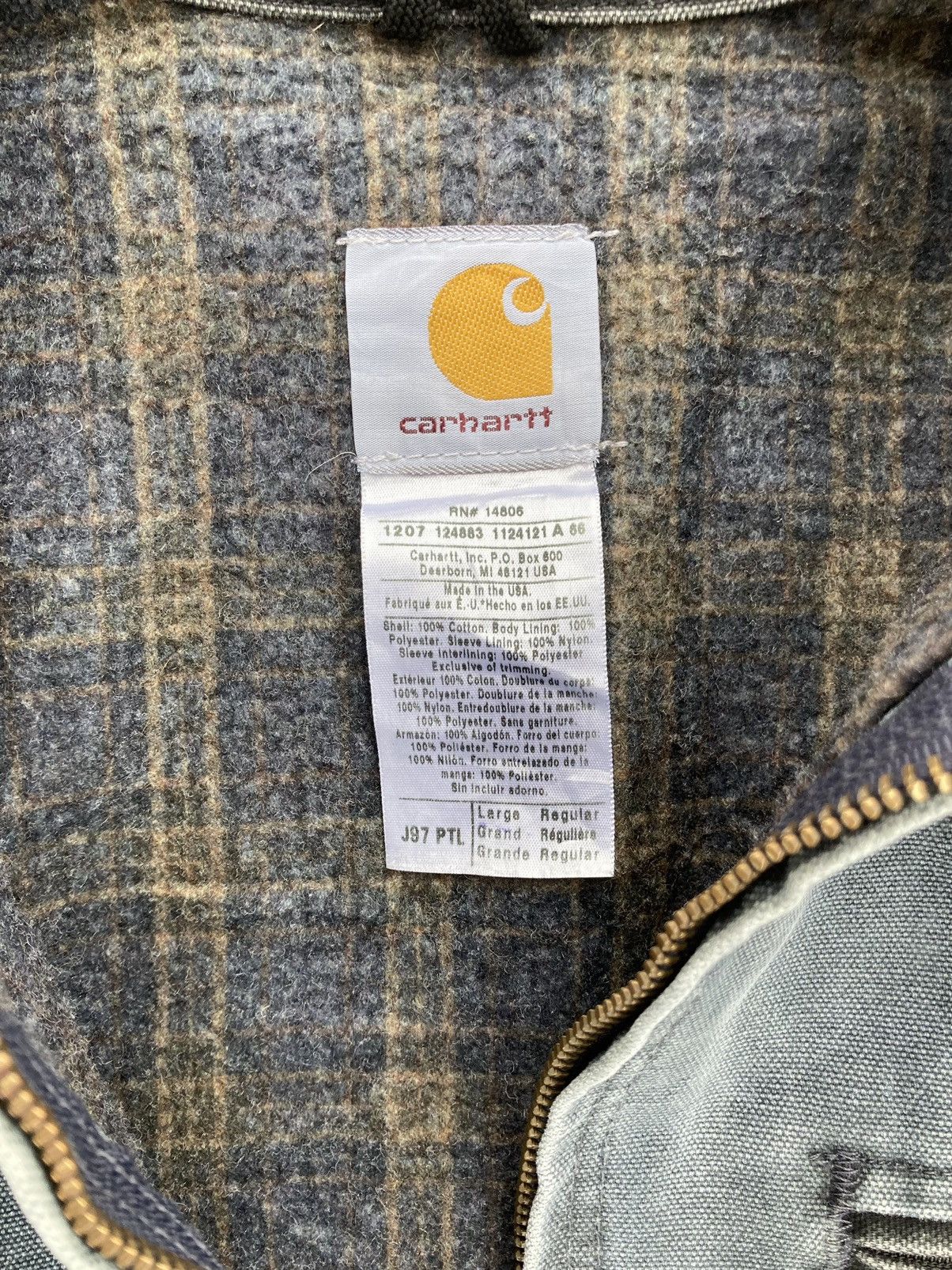 Carhartt Petrol Detroit Jacket Grey Cahartt Detroit Jacket J97 PTL Size US L / EU 52-54 / 3 - 8 Thumbnail