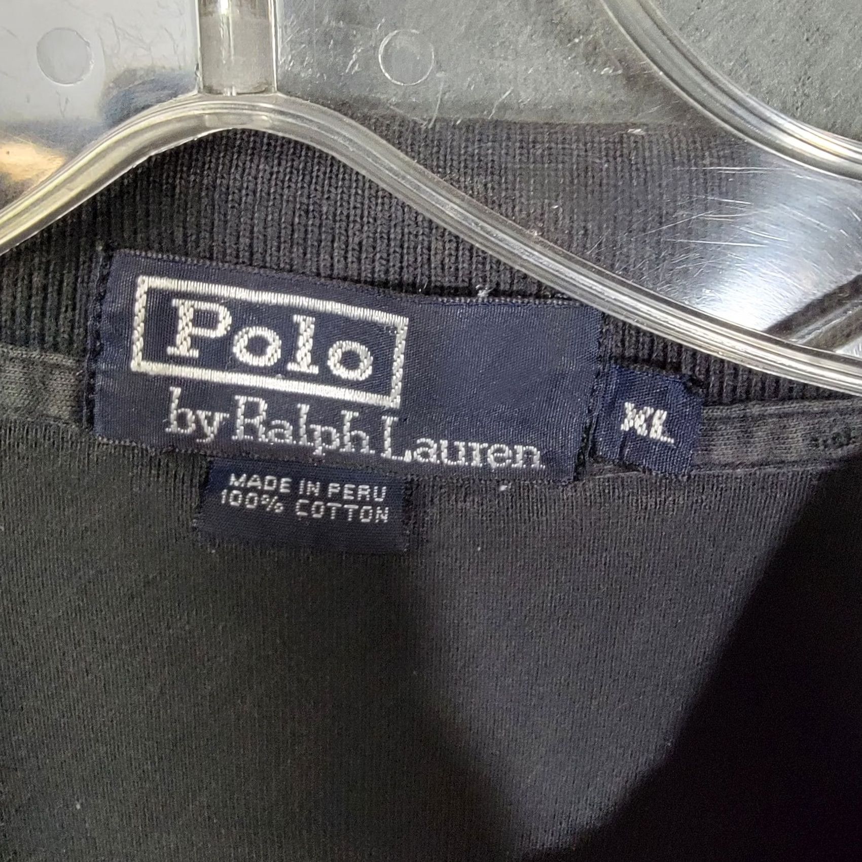 Vintage Vintage Ralph Lauren Polo Shirt Short Sleeve Black Mens XL Size US XL / EU 56 / 4 - 2 Thumbnail