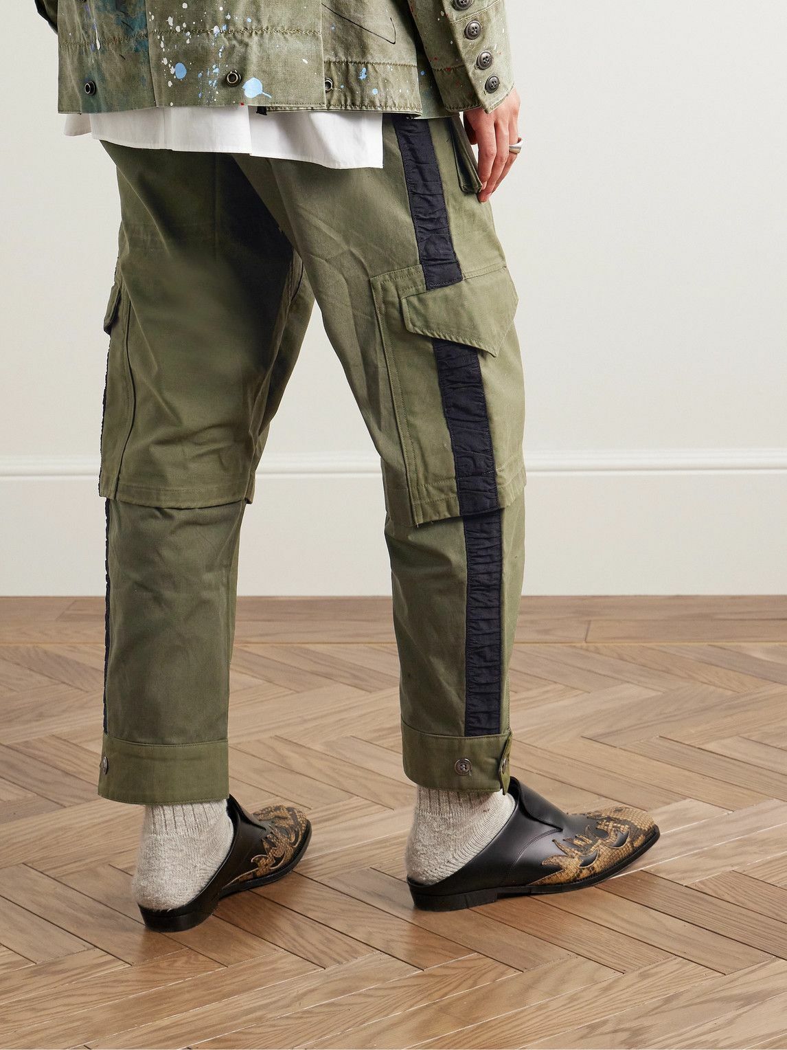 Greg Lauren $1200 Greg Lauren Army Jacket Tux Cargo Pants Size US 34 / EU 50 - 3 Thumbnail