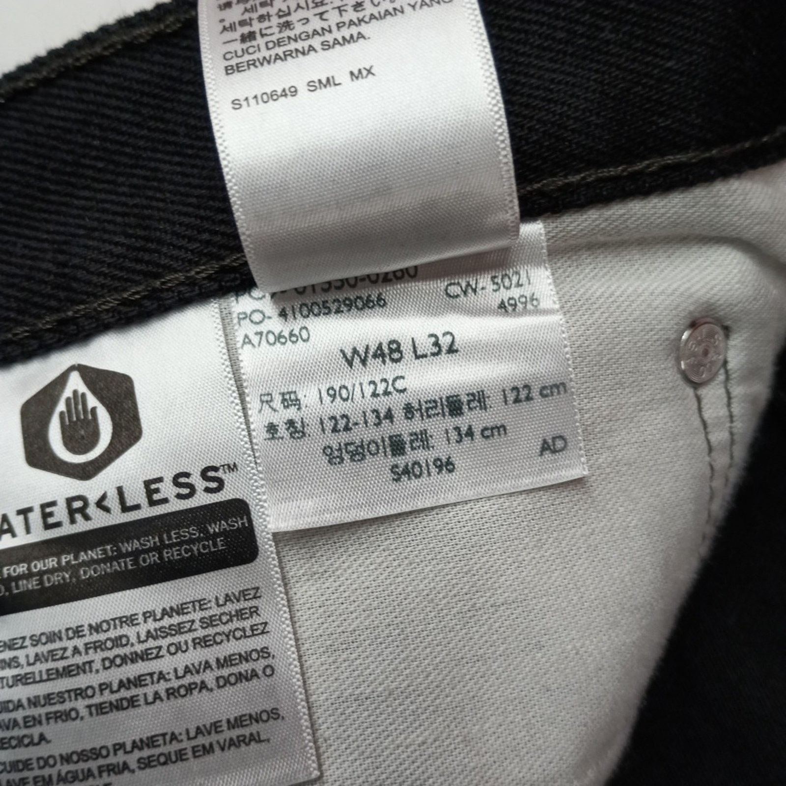 Levi's Levi's 550 Relaxed Jeans Men’s Size 48x32 Black Straight Leg Size US 44 / EU 60 - 6 Thumbnail