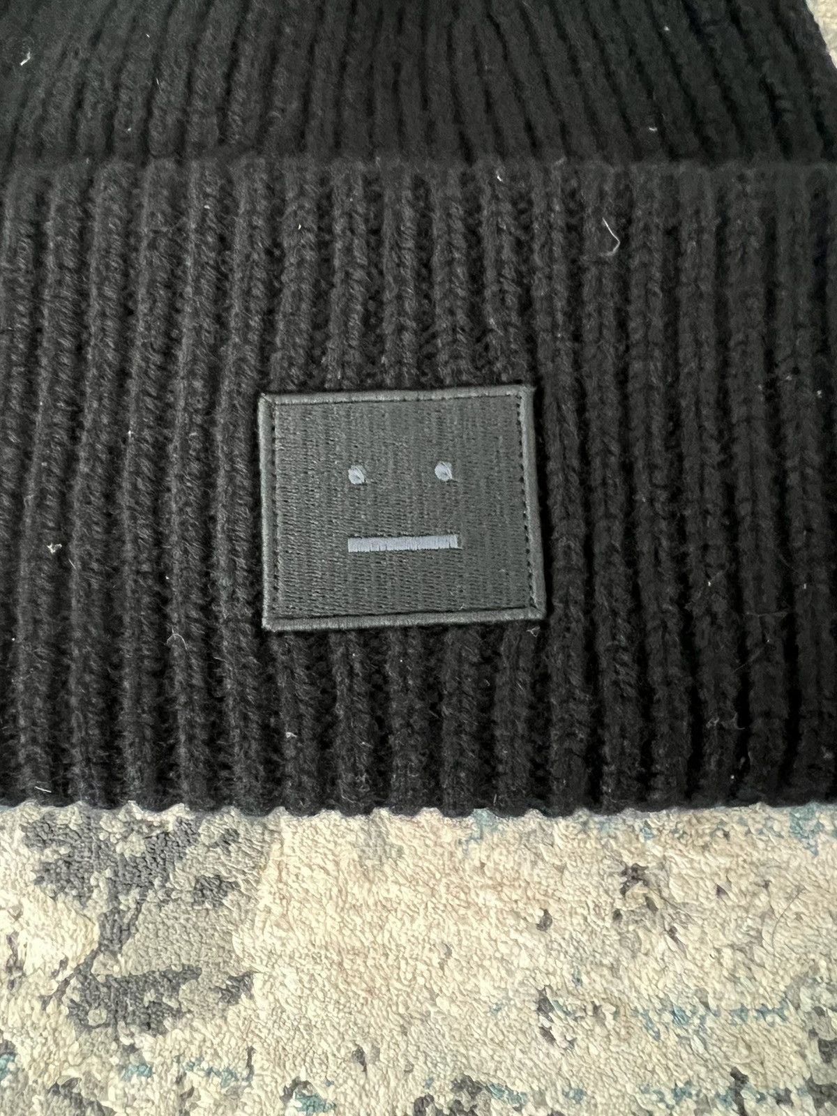 Acne Studios Acne Studios Face Logo Beanie Size ONE SIZE - 2 Thumbnail