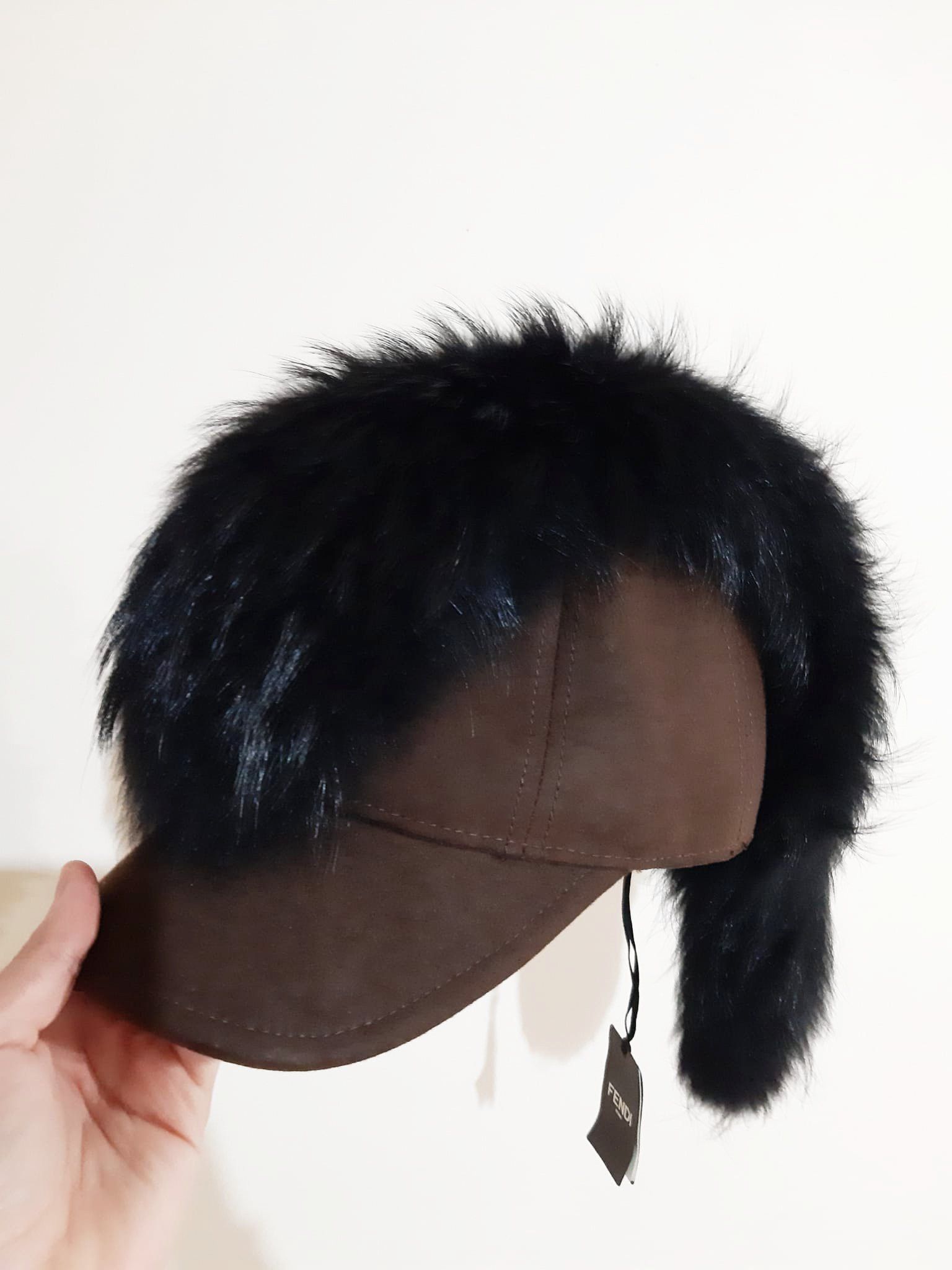 Fendi Fendi Racoon Fur Mohawk Cap Size ONE SIZE - 2 Thumbnail