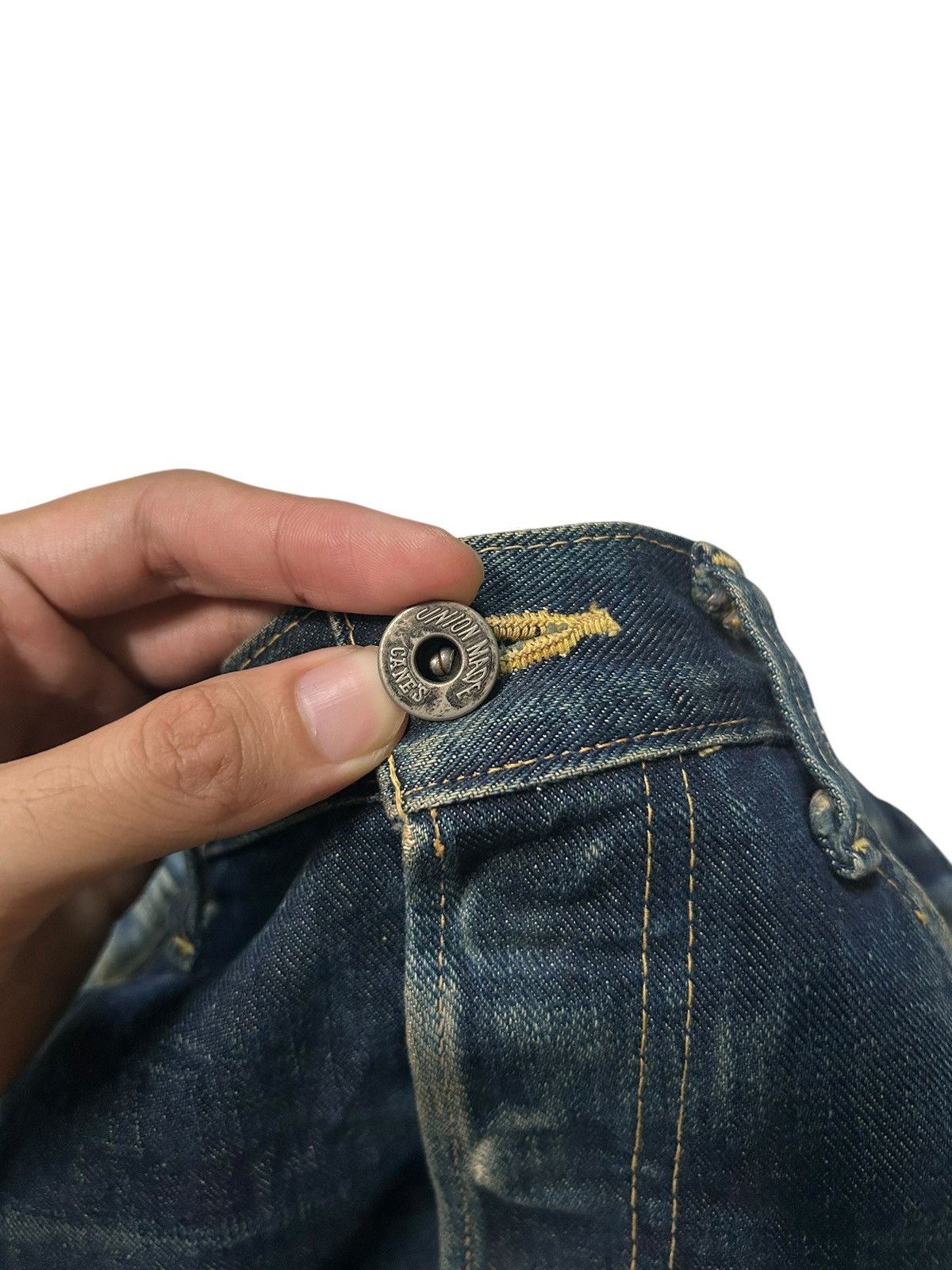 Japanese Brand × Kapital × Vintage Rusty SugarCane Selvedge Distressed Denim Jeans Size US 30 / EU 46 - 3 Thumbnail