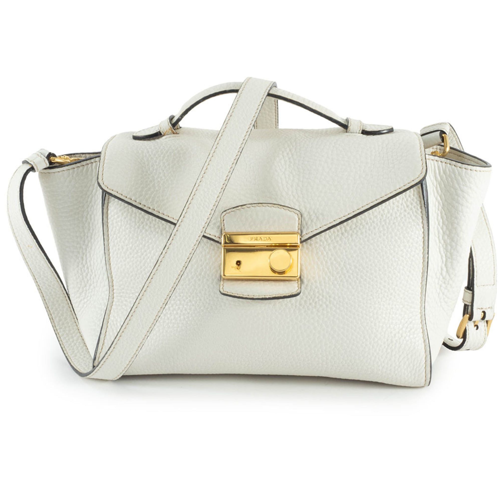 Prada Prada Handbag BT0962 Leather White Women's Shoulder Bag PRADA Size ONE SIZE - 1 Thumbnail