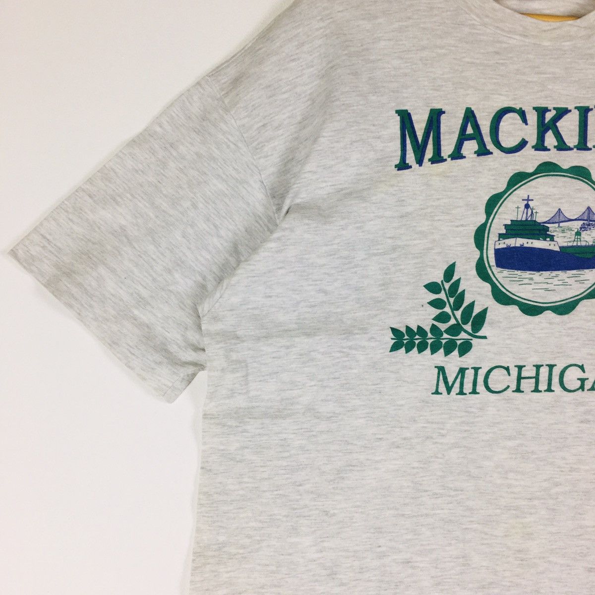 Hanes × Vintage Vintage Single Stitch Mackinac Michigan Size US L / EU 52-54 / 3 - 4 Thumbnail