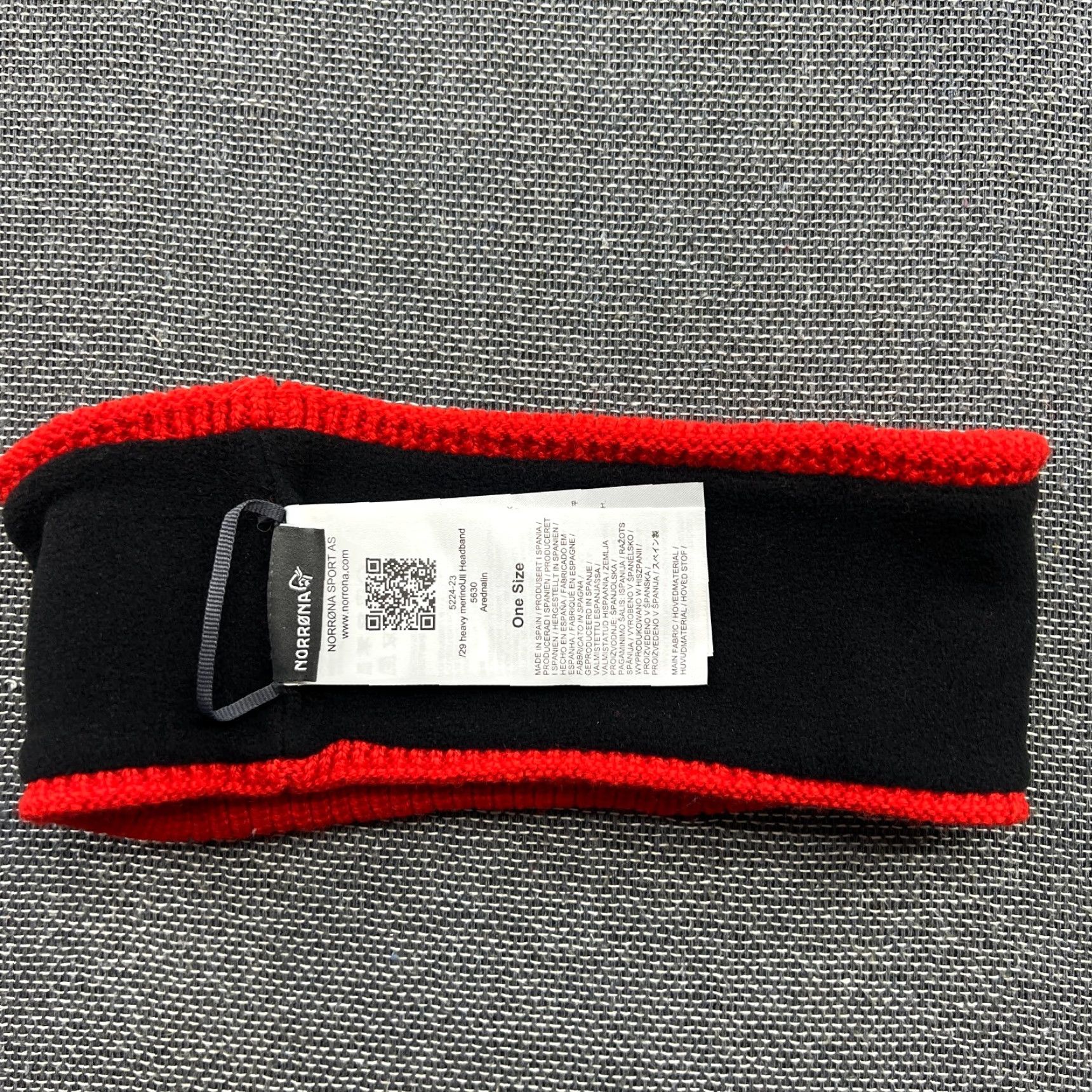 Vintage NORRONA /29 Heavy Merino Wool Headband One Size Adrenalin Orange Lined Thermal Headband Mens Womens Unisex Adults Knit Wool Thermal Size ONE SIZE - 4 Thumbnail