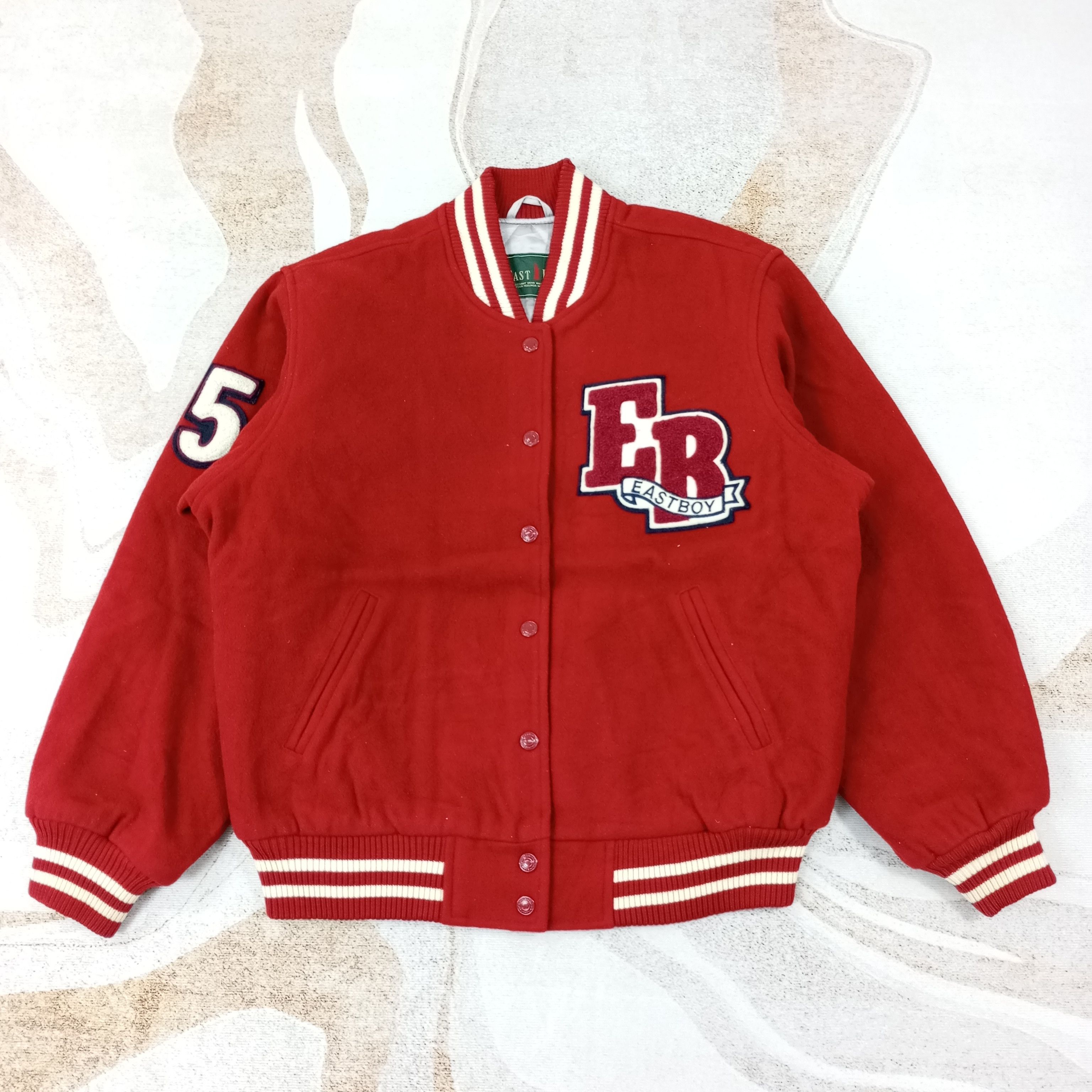 Vintage EastBoy Varsity Jacket c231n12 Size US L / EU 52-54 / 3 - 3 Thumbnail