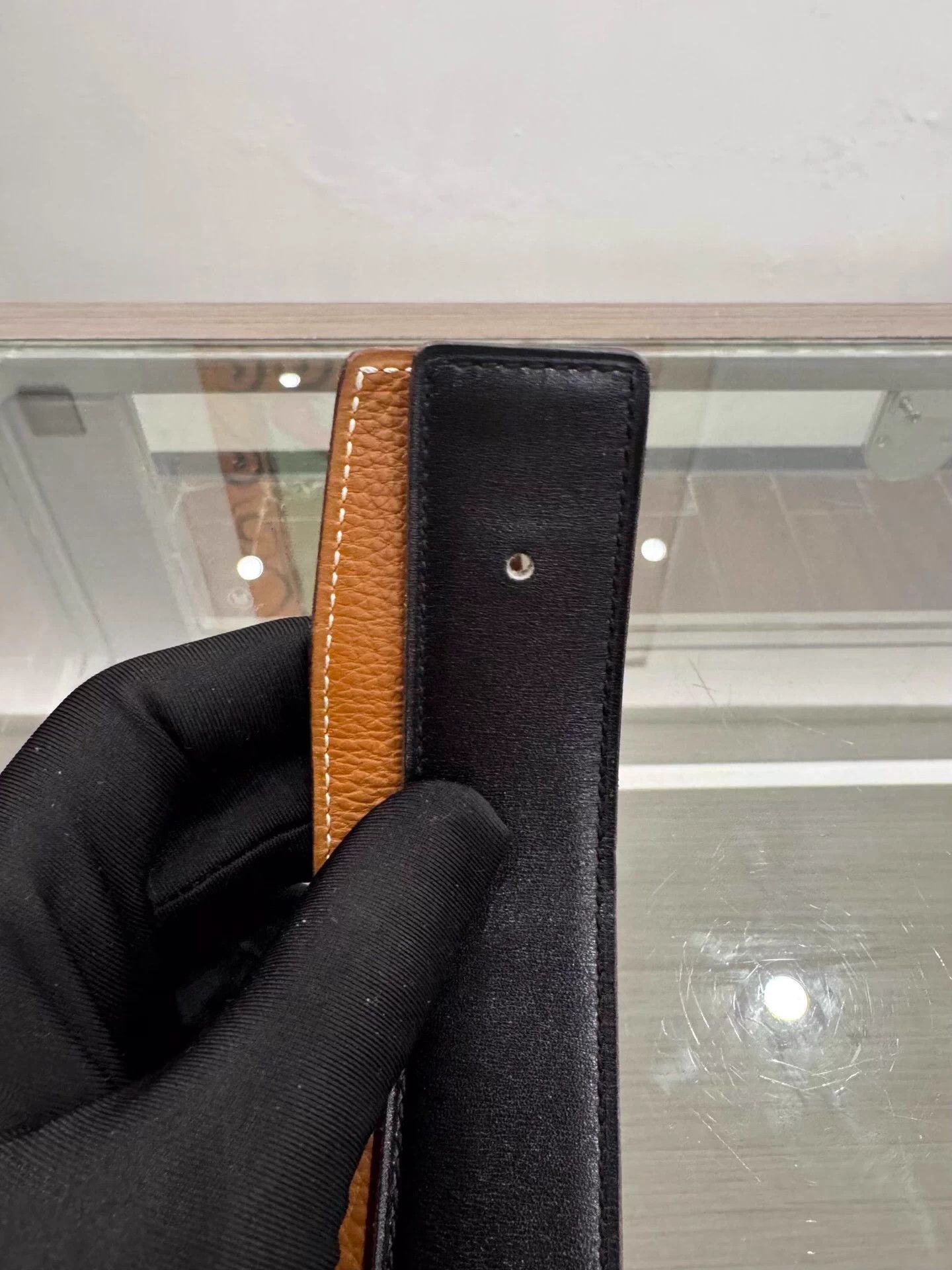 Hermes Hermes H belt black/brown 3.2cm 80 99 new Size ONE SIZE - 5 Thumbnail