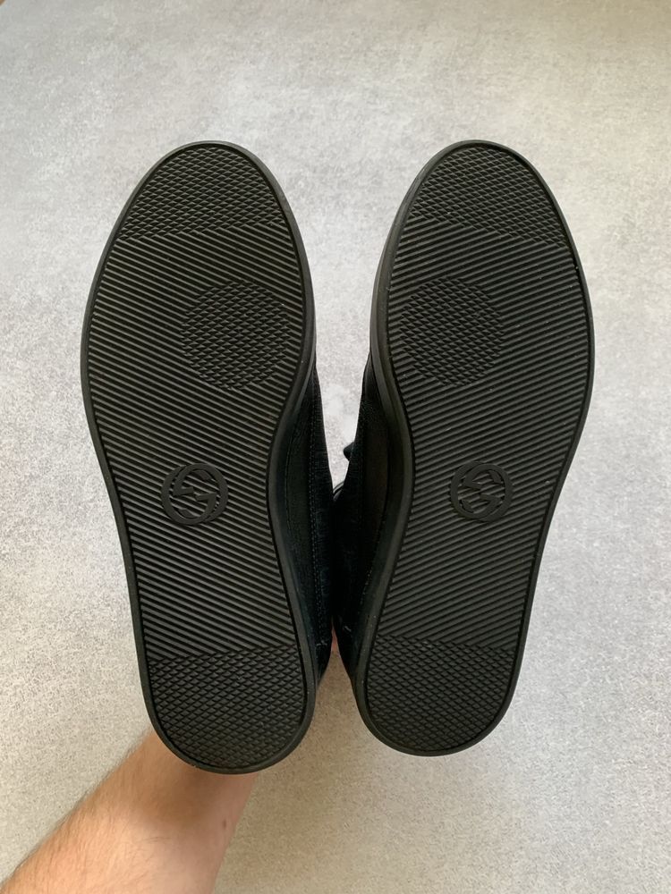 Gucci Gucci Monogram Supreme High Top Sneakers Leather Shoes Size US 9.5 / EU 42-43 - 5 Thumbnail