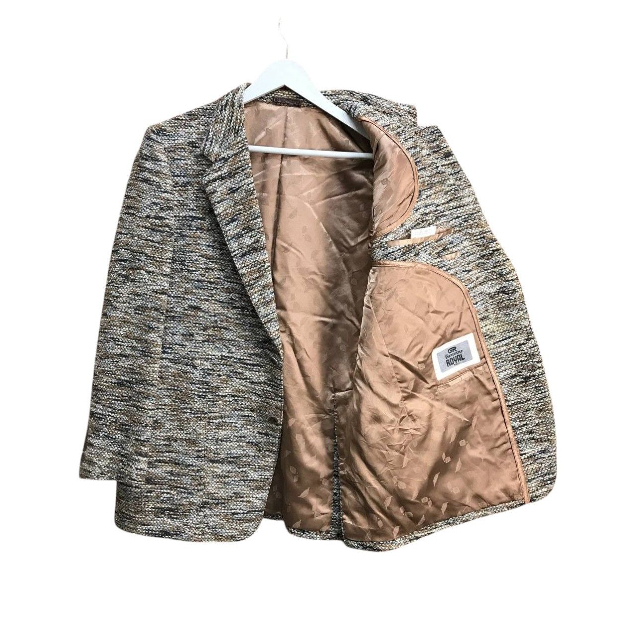 Harris Tweed × Issey Miyake × Japanese Brand RARE JAPAN GOLDEN TWEED ROYAL TOKYO COAT Size US M / EU 48-50 / 2 - 5 Thumbnail