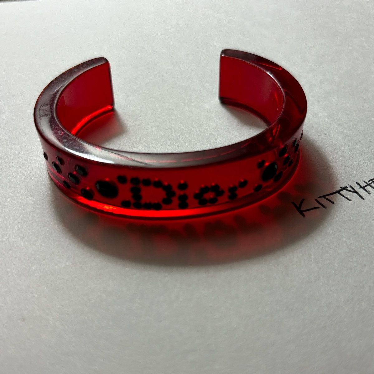 Dior Vintage red Dior cuff Size ONE SIZE - 1 Thumbnail