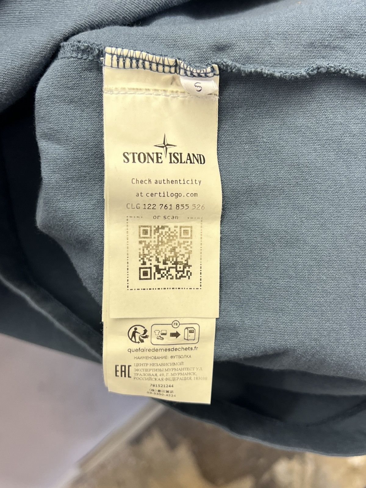 Stone Island Stone Island blue pocket longsleeve Size US S / EU 44-46 / 1 - 4 Thumbnail