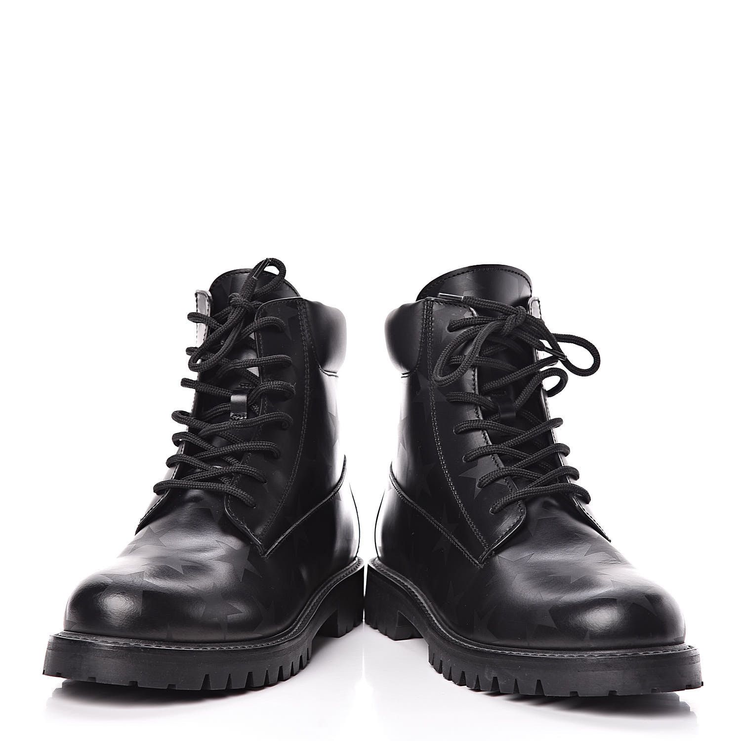 Valentino Valentino Garavani Calfskin Hologram Star Combat Boots Men Size US 11 / EU 44 - 6 Thumbnail