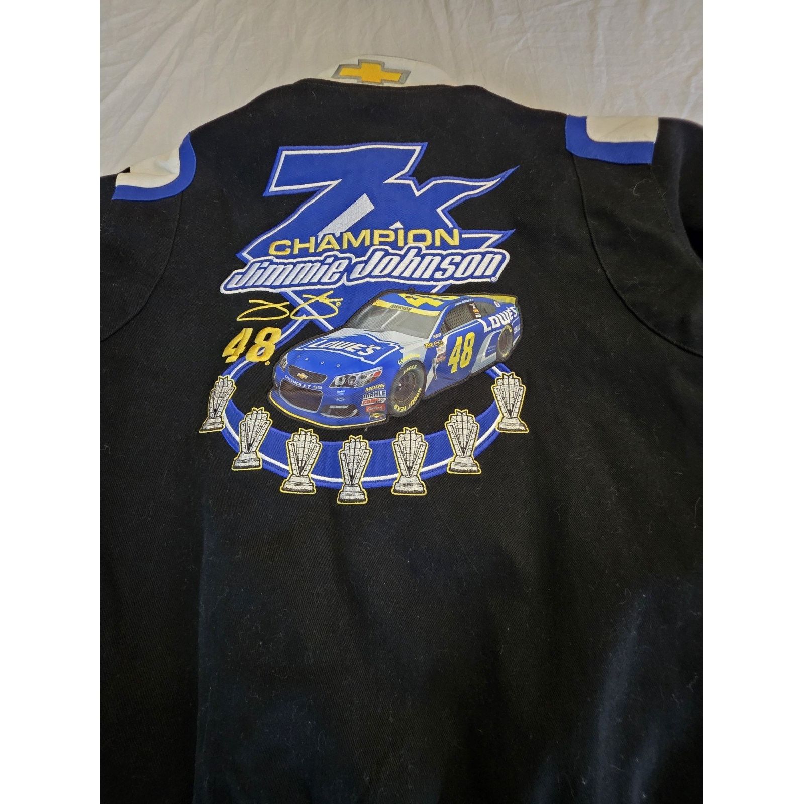 NASCAR Jimmie Johnson #48 7x Championship Motorsports Jacket XL Size 40 - 7 Thumbnail
