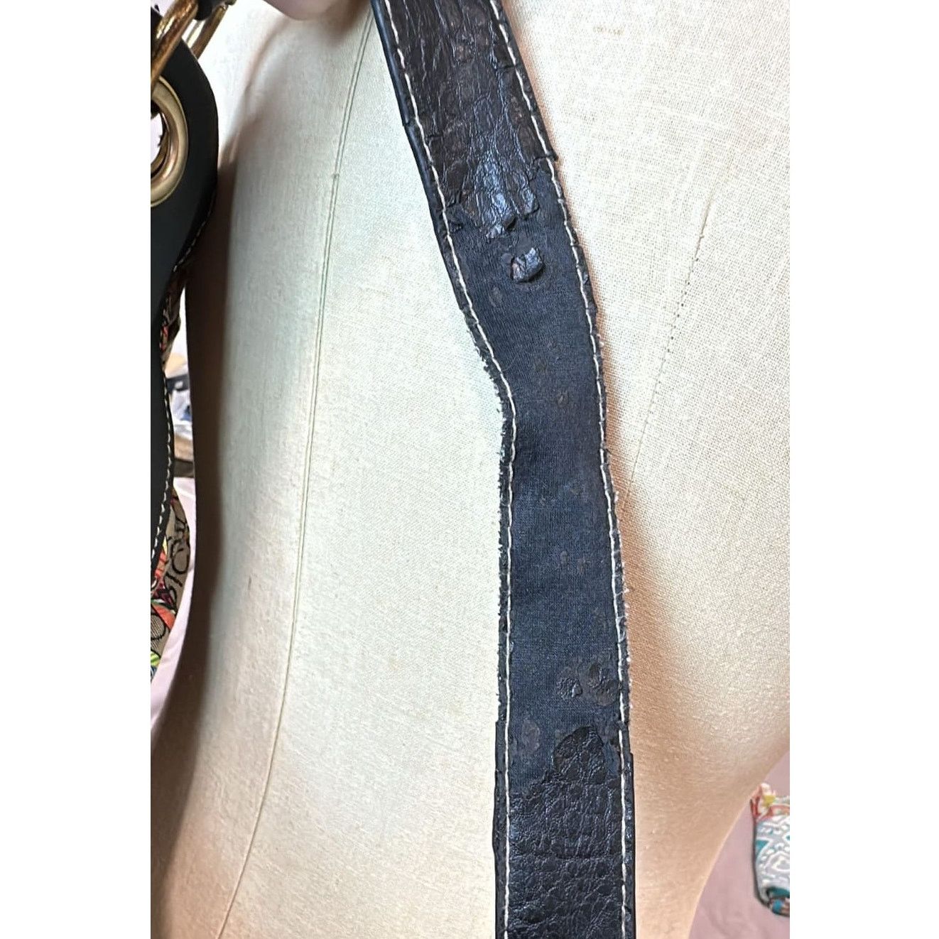 Coogi Coogi y2k 90s Handbag Linen Leather Trim Logo Shoulder Bag Size ONE SIZE - 11 Thumbnail