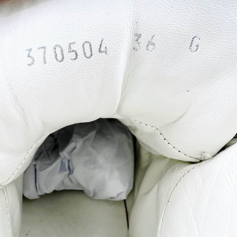 Gucci Gucci High-Top Fashion Sneakers in White and Gold Size US 5.5 / EU 38 - 4 Thumbnail