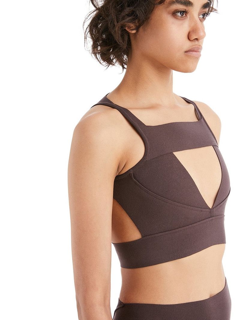 Rick Owens o1y0126 Crop Top in Chocolate Brown Size S / US 4 / IT 40 - 5 Thumbnail