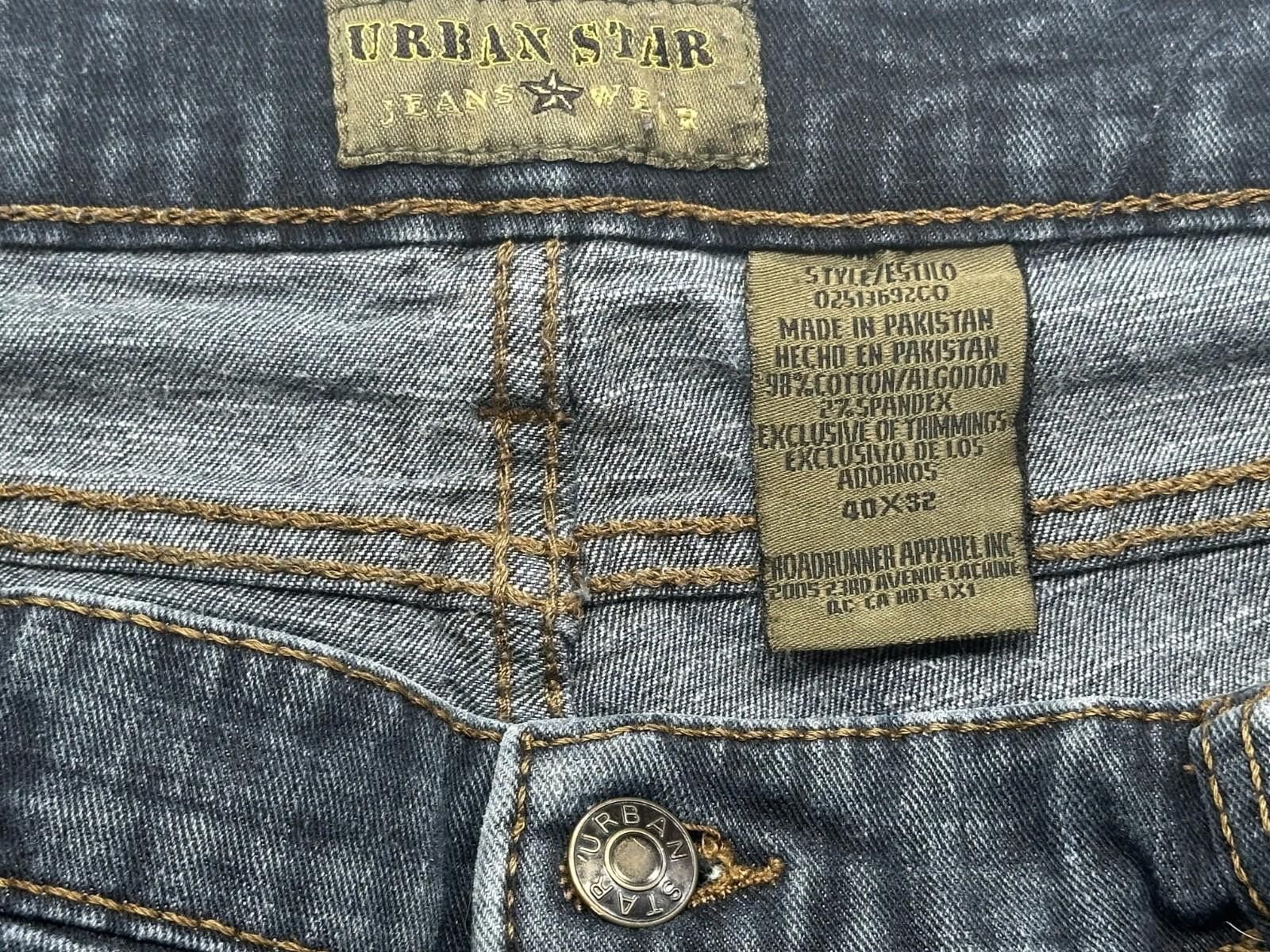 Other Urban Star Straight Leg Denim Jeans Blue Men's 40/32 Size US 40 / EU 56 - 6 Thumbnail