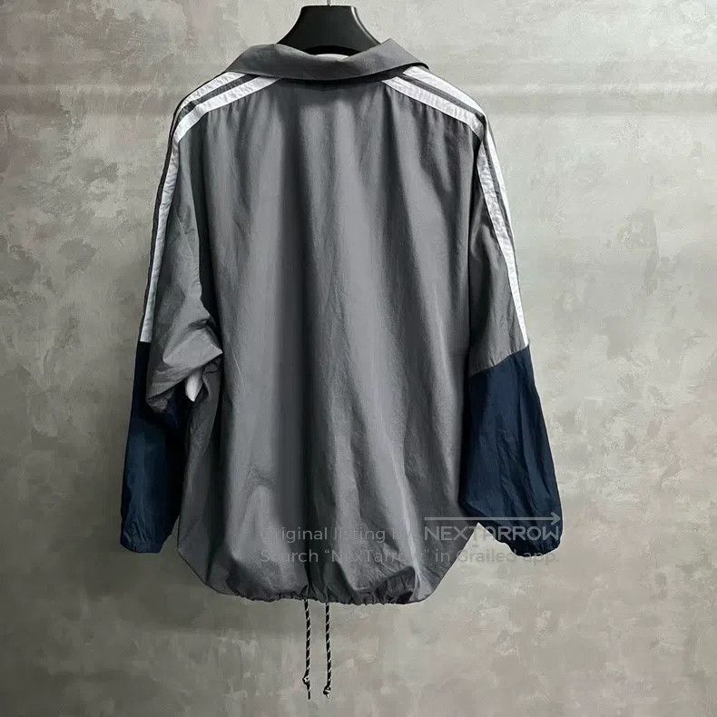 Other Balenciaga Blue color block logo lettering zippered jacket Size XS / US 0-2 / IT 36-38 - 2 Thumbnail