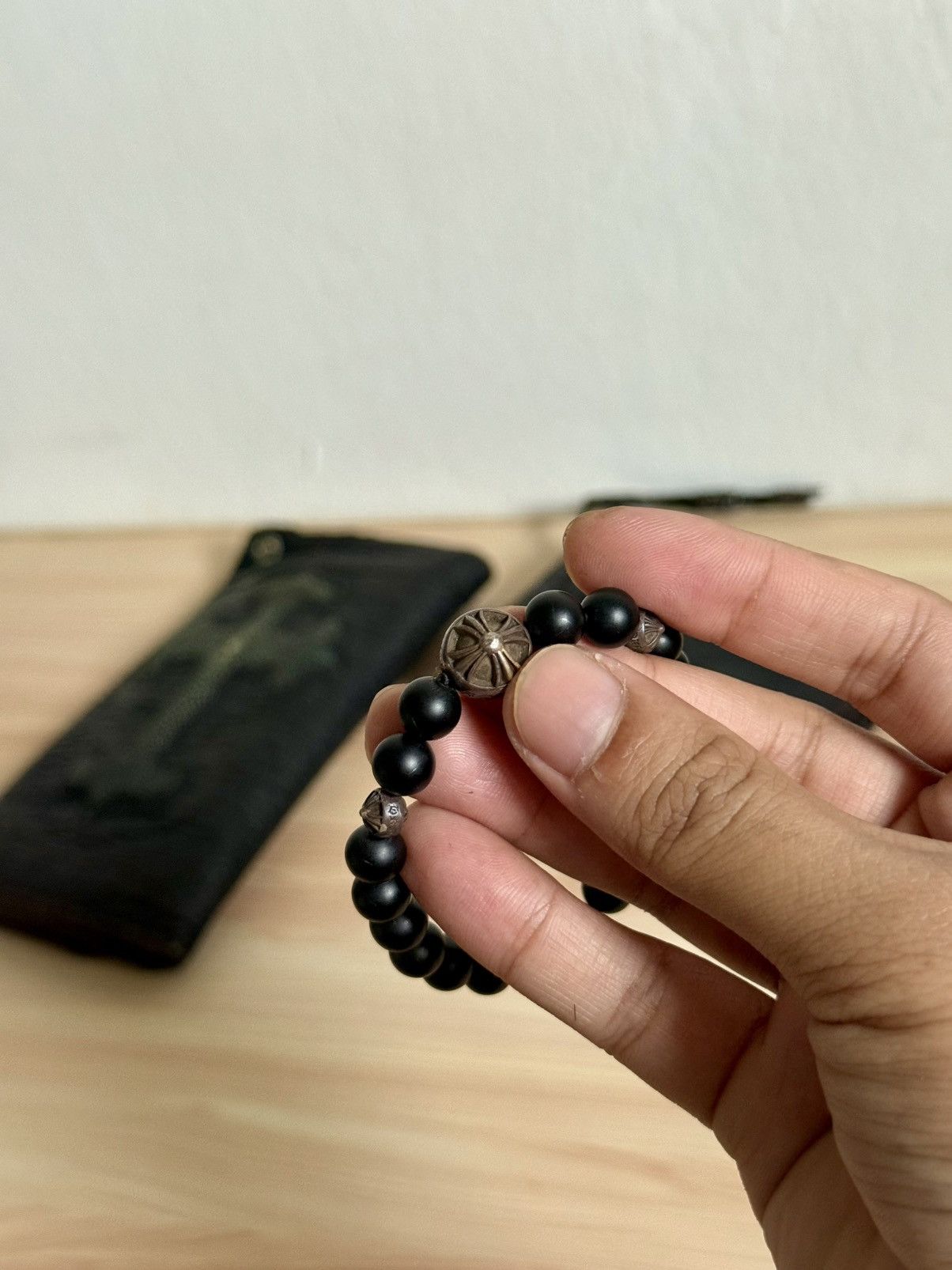 Chrome Hearts Chrome Hearts Matte Black Onyx beaded Bracelet Size ONE SIZE - 4 Thumbnail