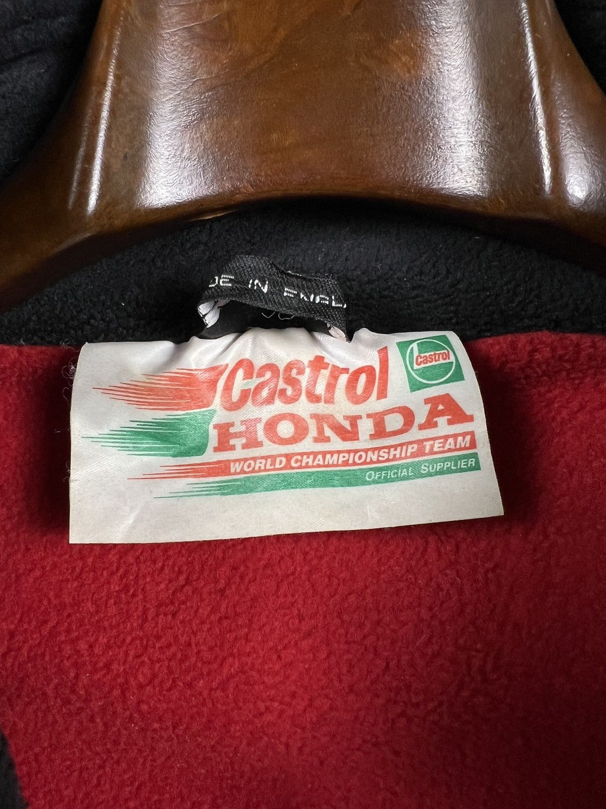Honda × NASCAR Honda x Castrol Vintage racing fleece embroidered logo zip Size US XXL / EU 58 / 5 - 11 Thumbnail