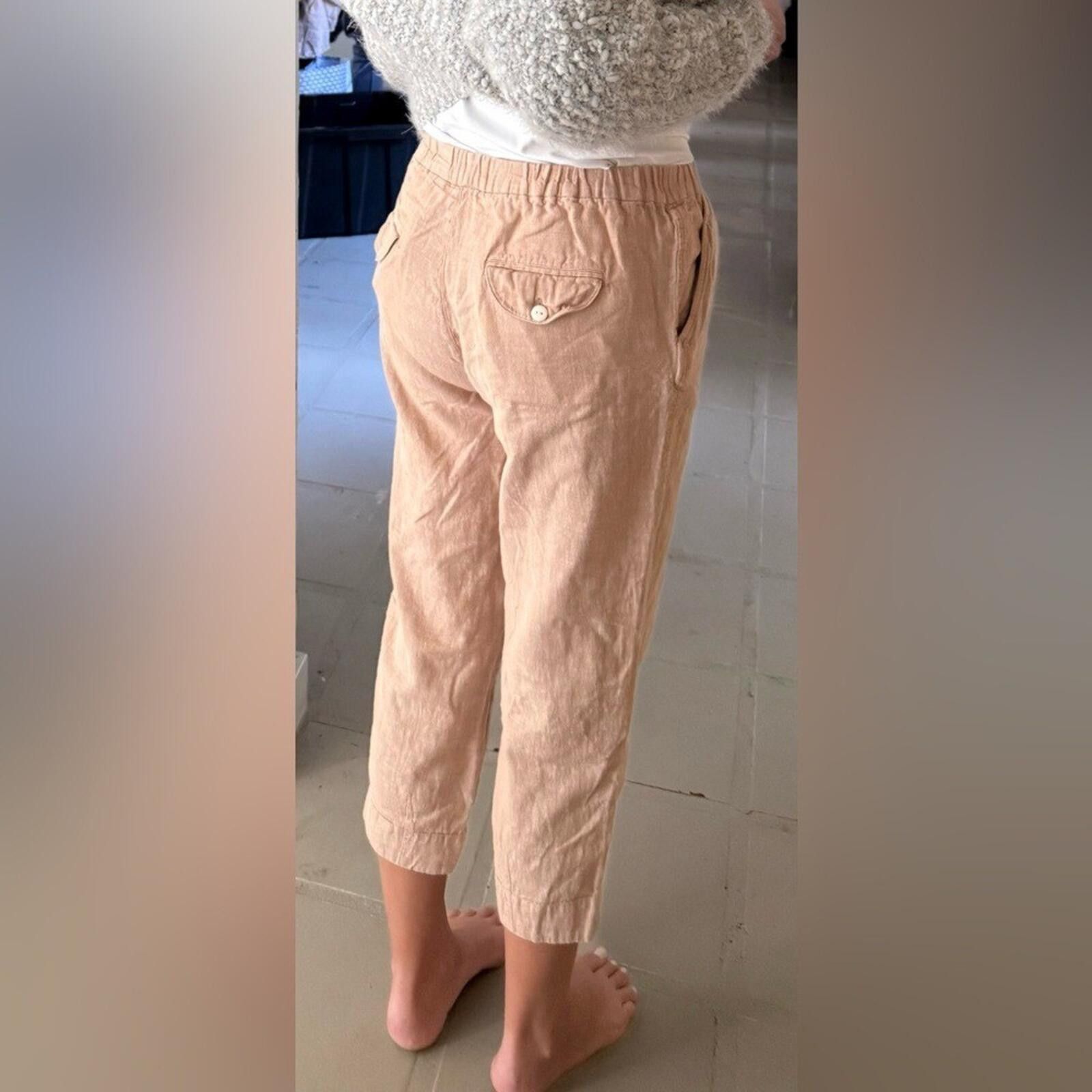 Free People Free People $168 Desert Heat Pants Dune XS Linen Blend Size 26" / US 2 / IT 38 - 2 Thumbnail