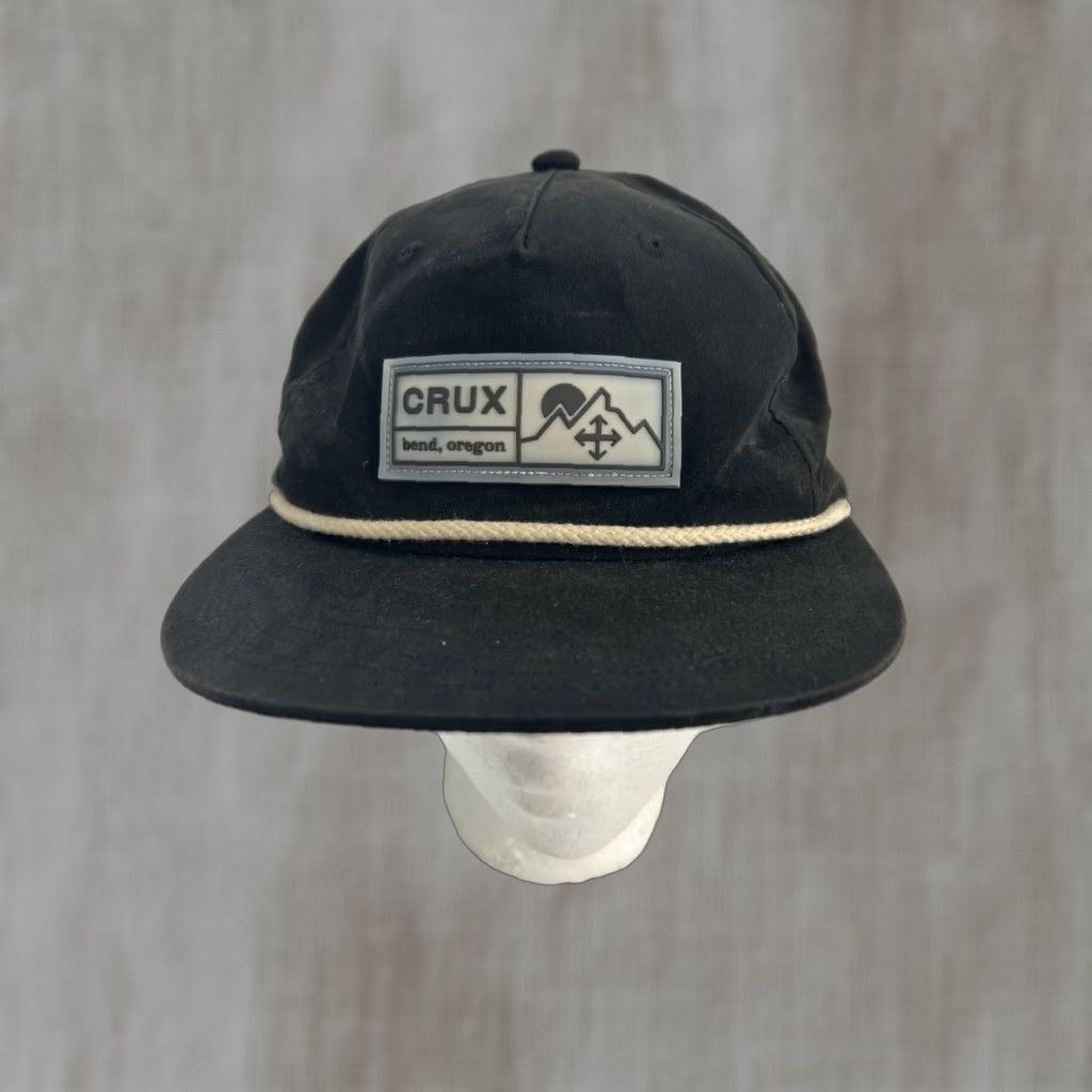 Vintage Cruz Bend Oregon Snap Back Baseball Hat Black Adjustable Mens One Size Crux Brand Logo Size ONE SIZE - 1 Thumbnail