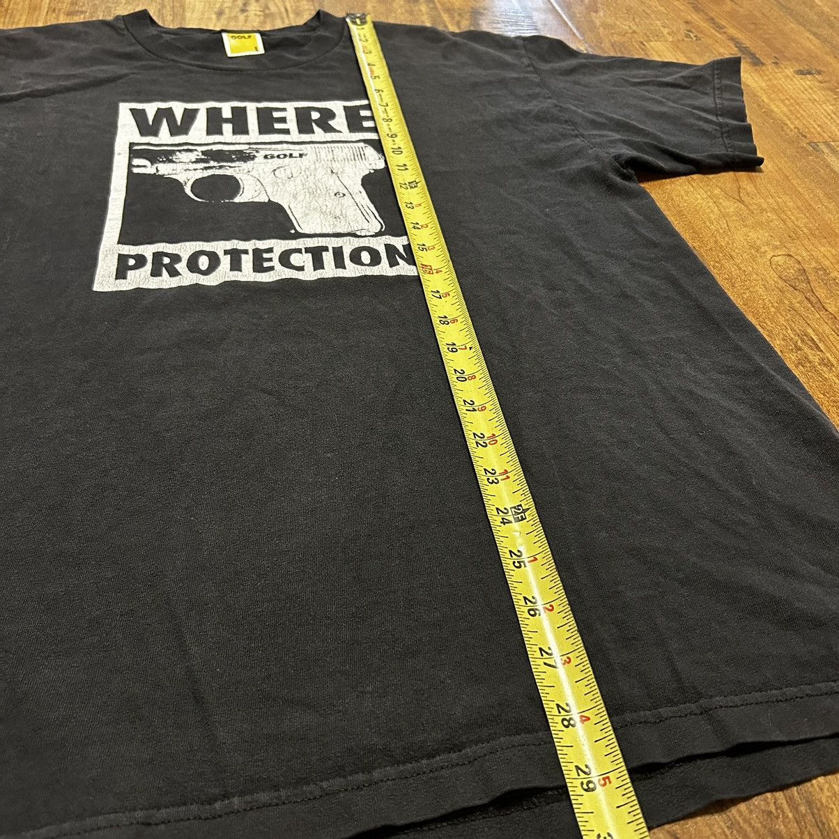 Golf Wang GOLF WANG Where Protection Pistol Gun Graphic T Shirt Black Size US L / EU 52-54 / 3 - 5 Thumbnail