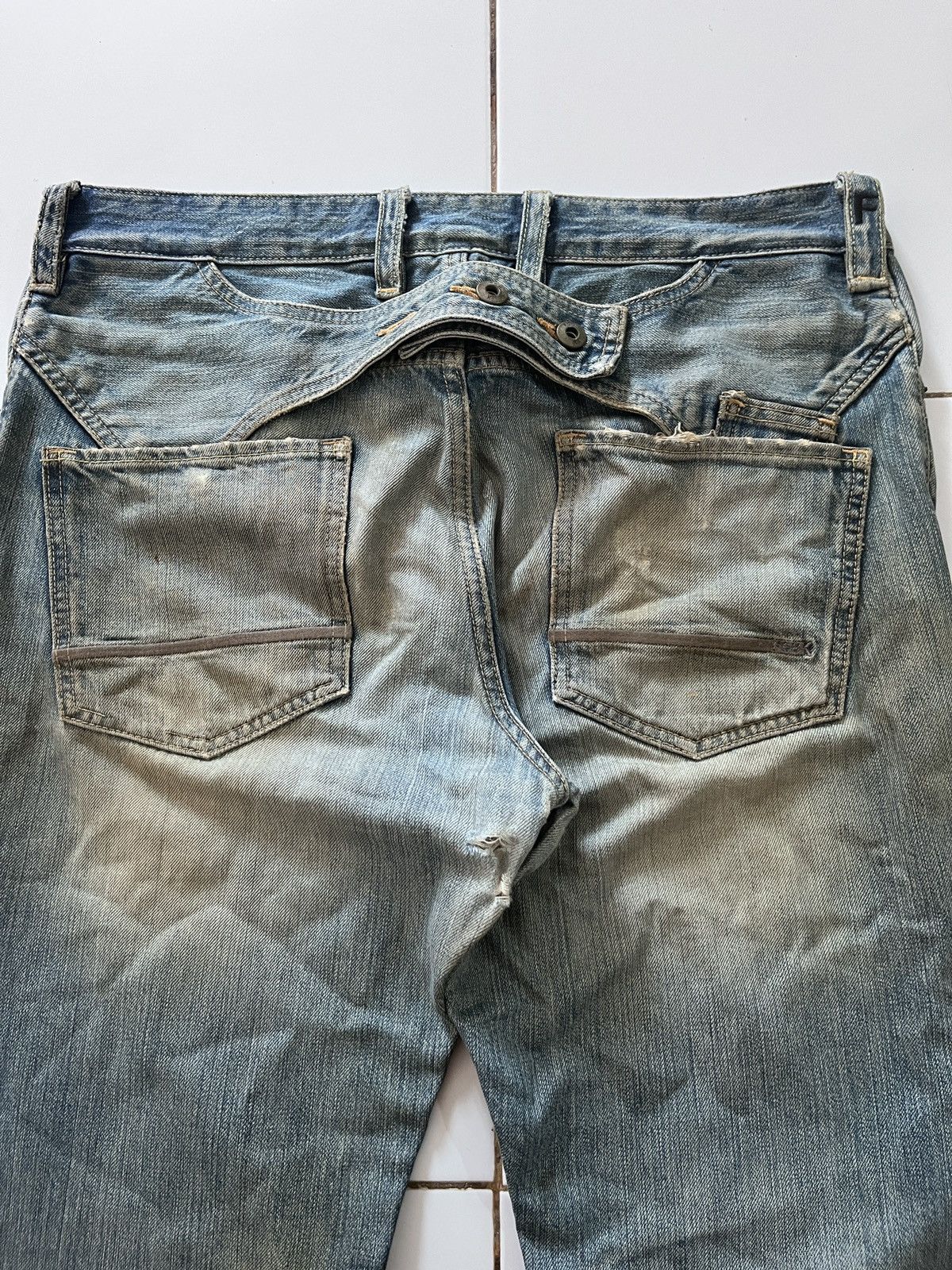 FCUK JAPANESE FCUK FADED JEANS Size US 34 / EU 50 - 5 Thumbnail